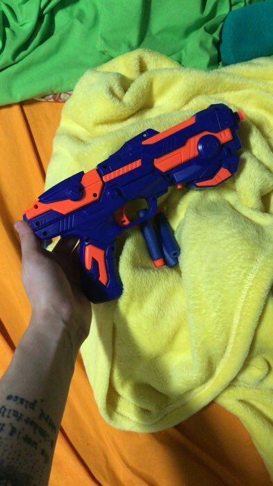 Фотография покупателя товара Пистолет «Звёздный мститель», стреляет мягкими пулями, МИКС - Фото 1