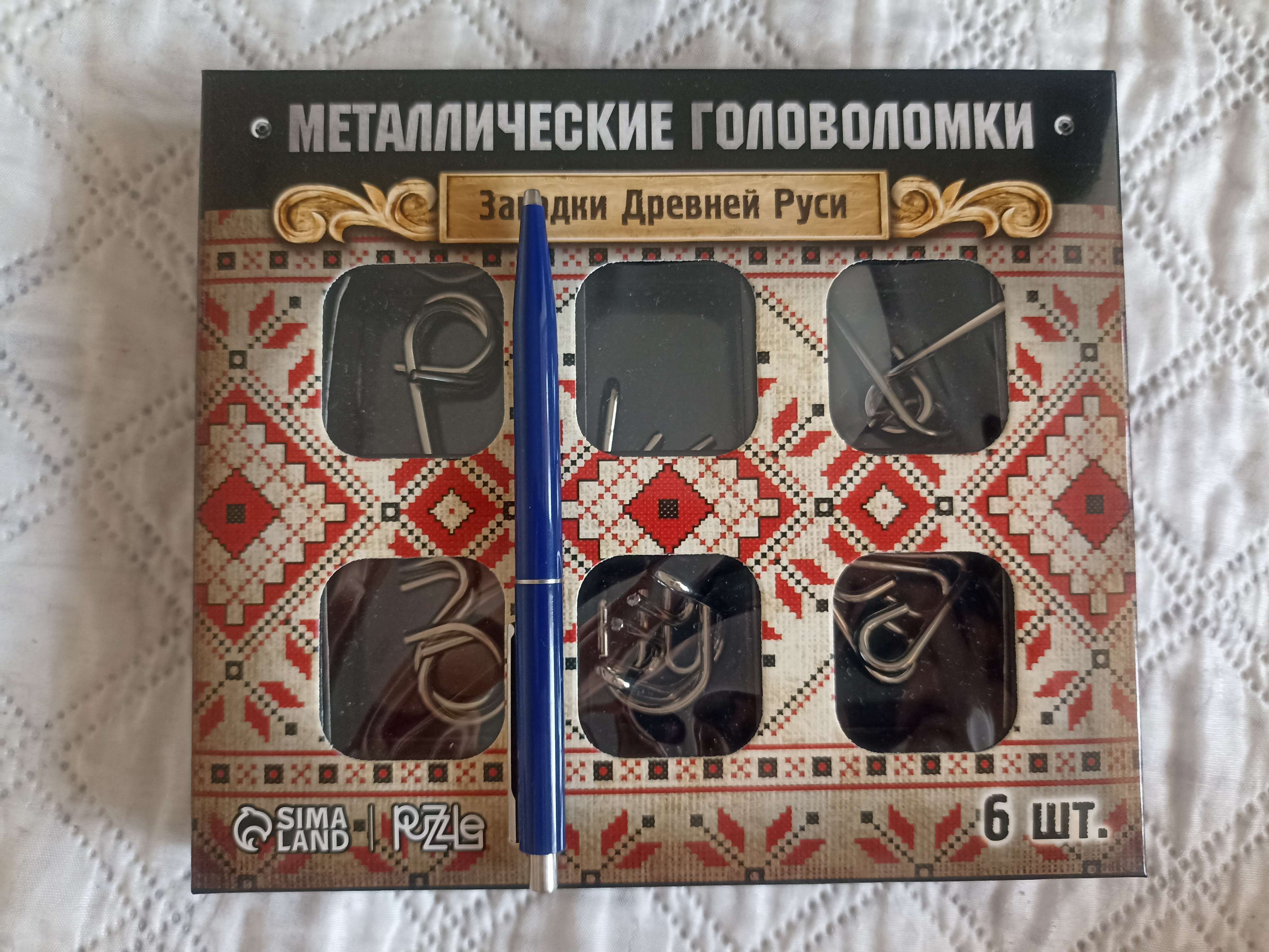 Фотография покупателя товара Головоломка металлическая «Загадки Древней Руси», набор 6 шт.