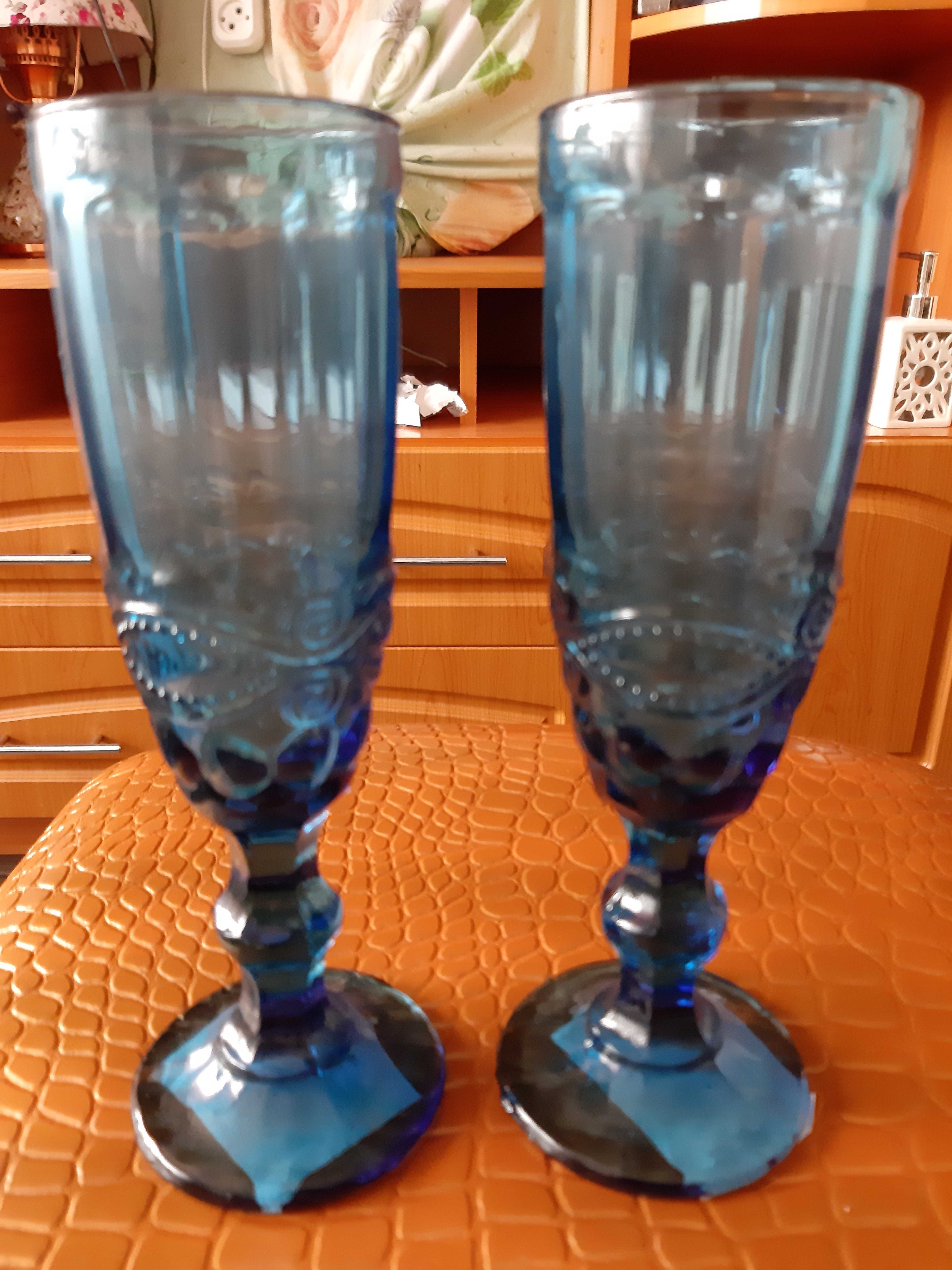 Фотография покупателя товара Бокал из стекла для шампанского Magistro «Ла-Манш», 160 мл, цвет синий - Фото 12