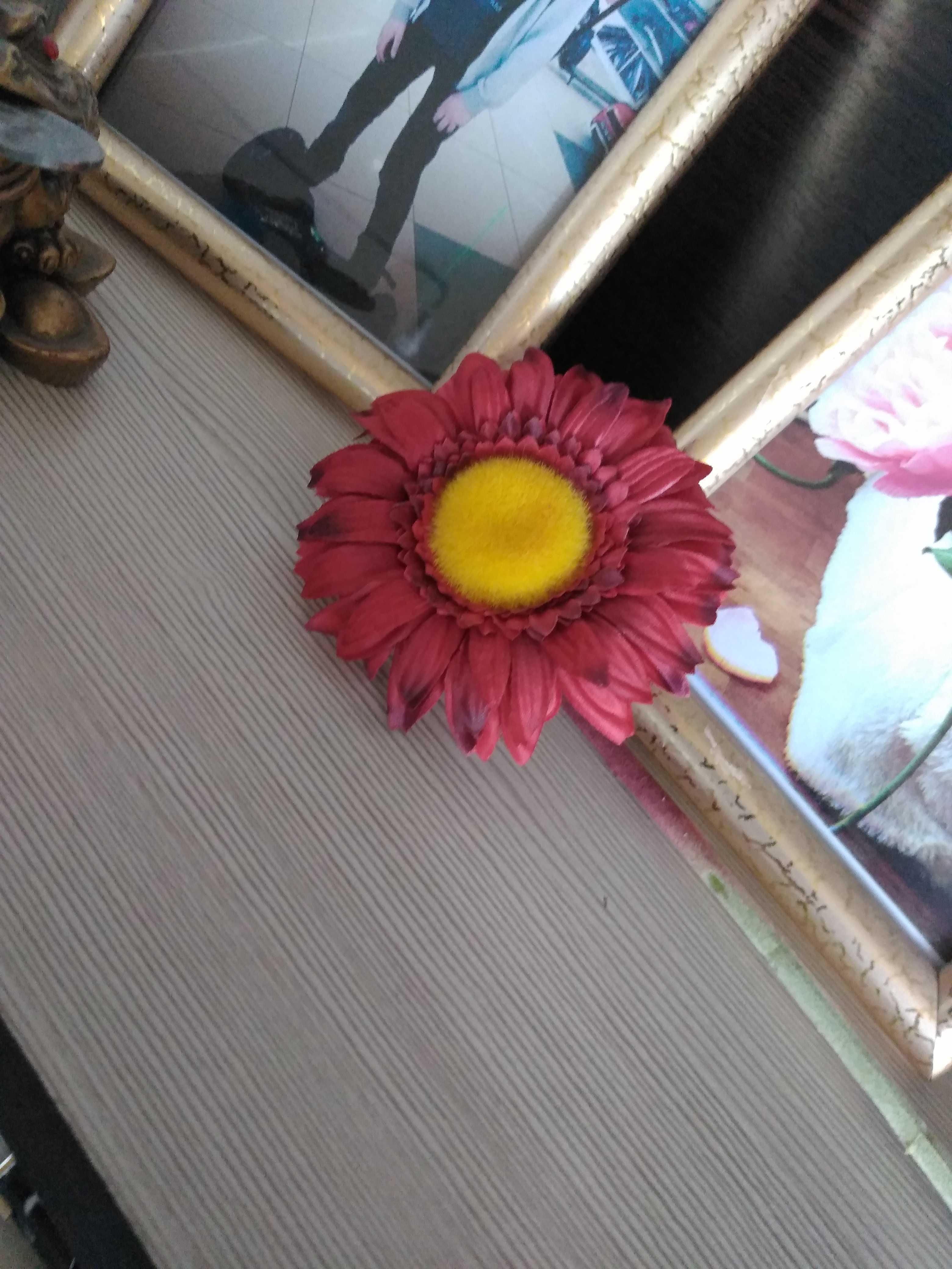 Фотография покупателя товара Цветок искусственный "Гербера Алмак" 8*44 см, красный - Фото 1