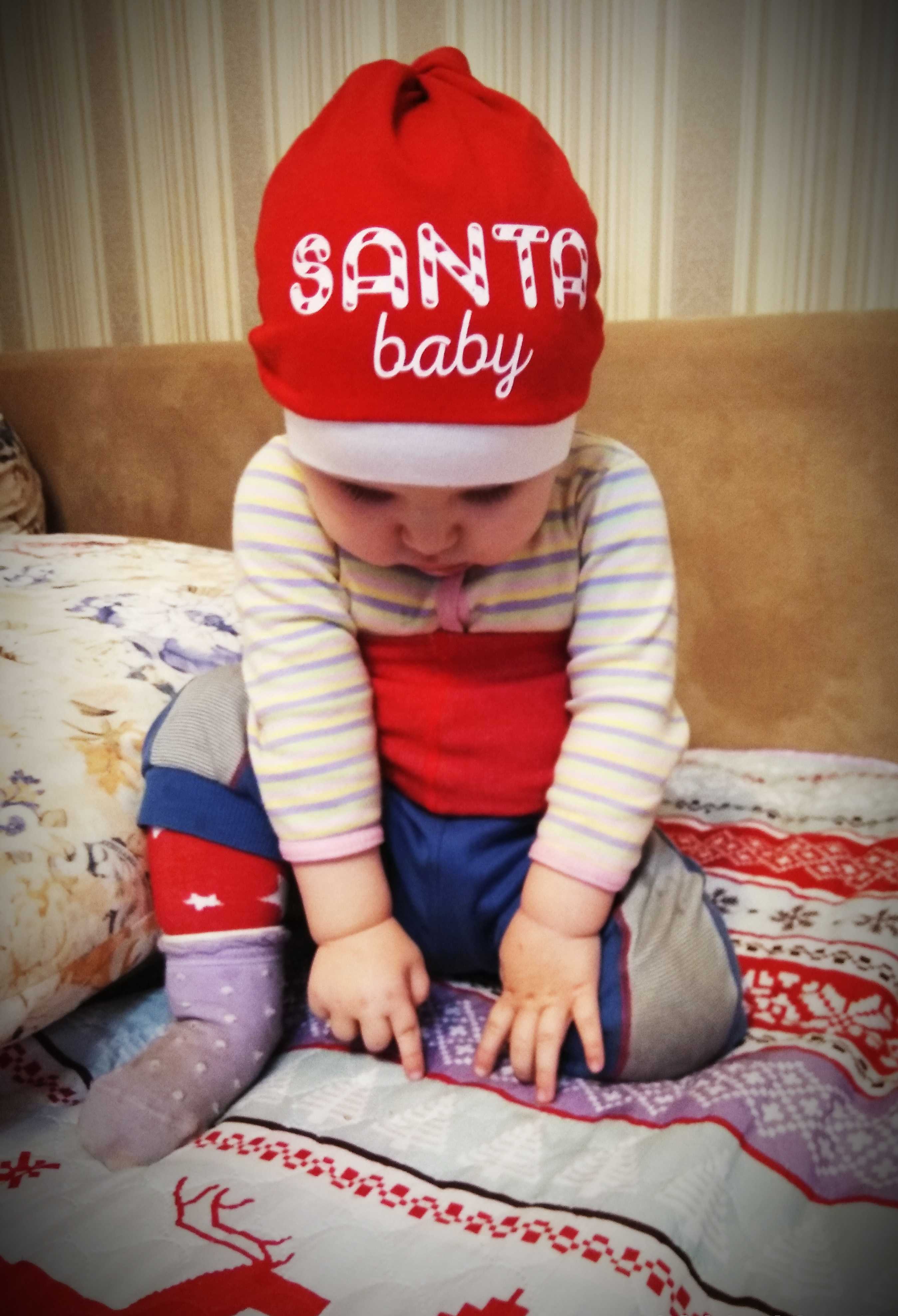 Фотография покупателя товара Чепчик (шапочка) "Santa Baby", размер 46, 6-9 мес, 100% хл, интерлок - Фото 1