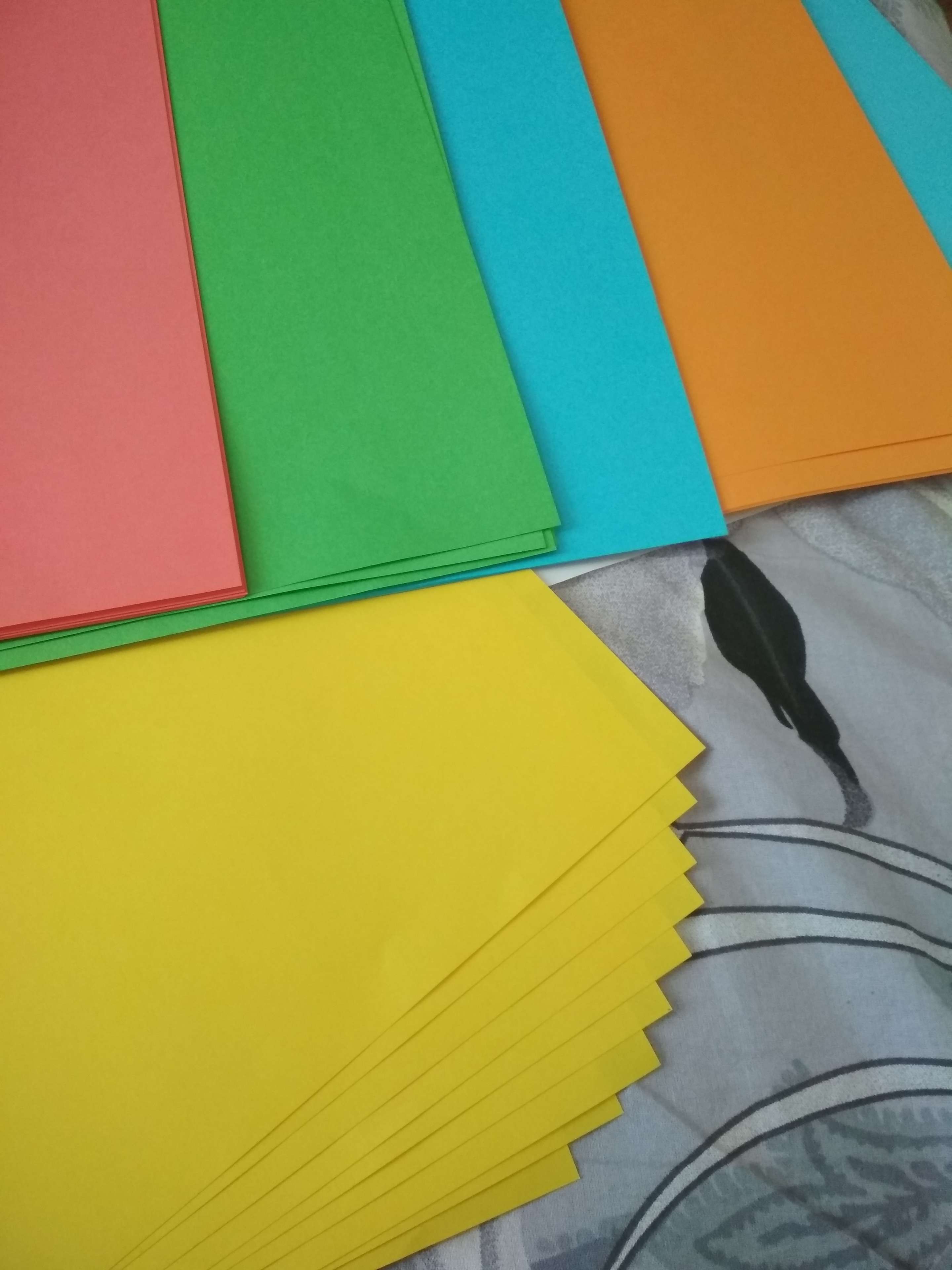Фотография покупателя товара Бумага цветная А4, 50 листов, BVG интенсив, 5 цветов, 80 г/м2, класс А - Фото 1
