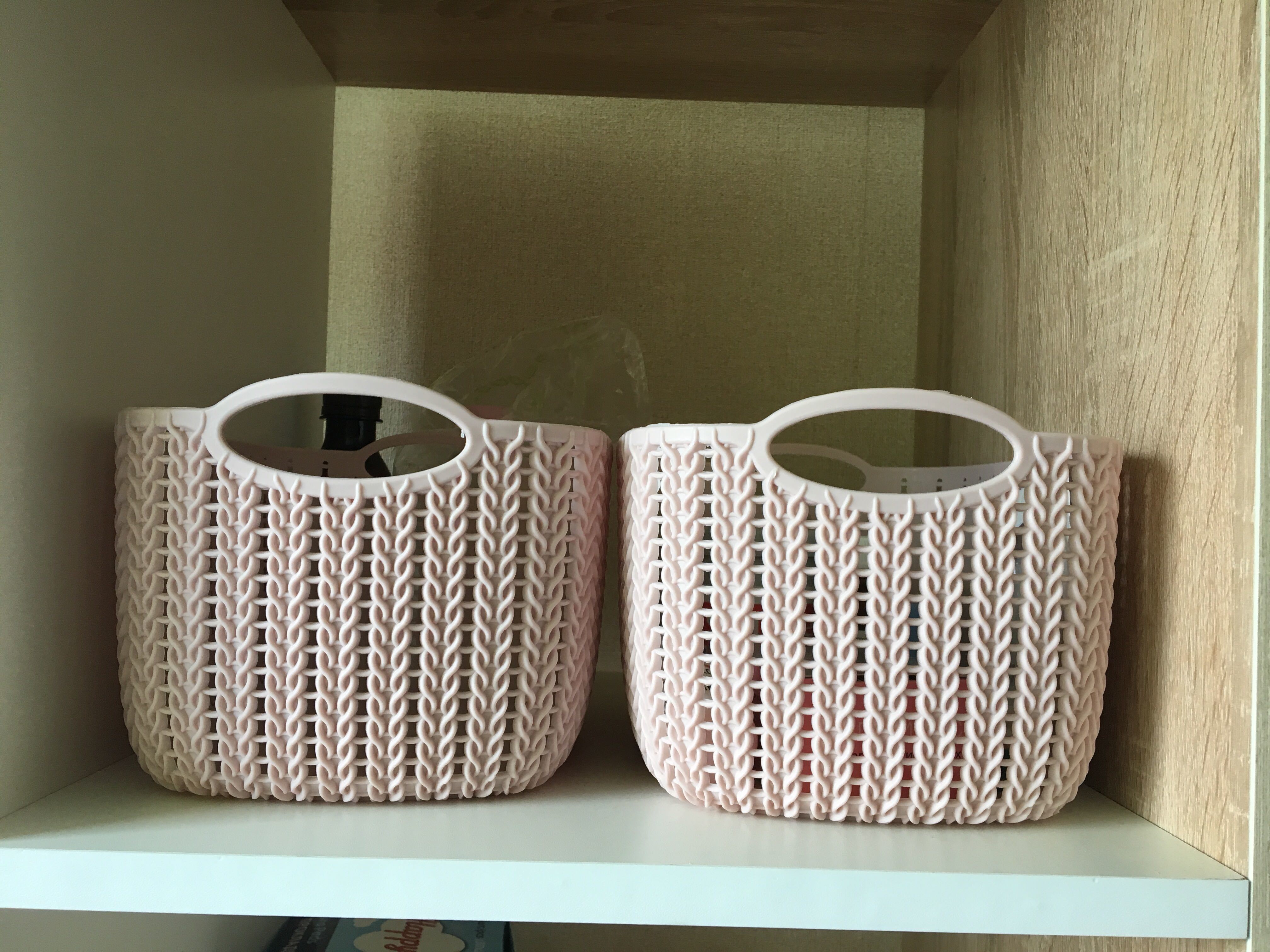 Фотография покупателя товара Корзина для хранения «Вязание», 4 л, 24×17×13,5 см, цвет розовый