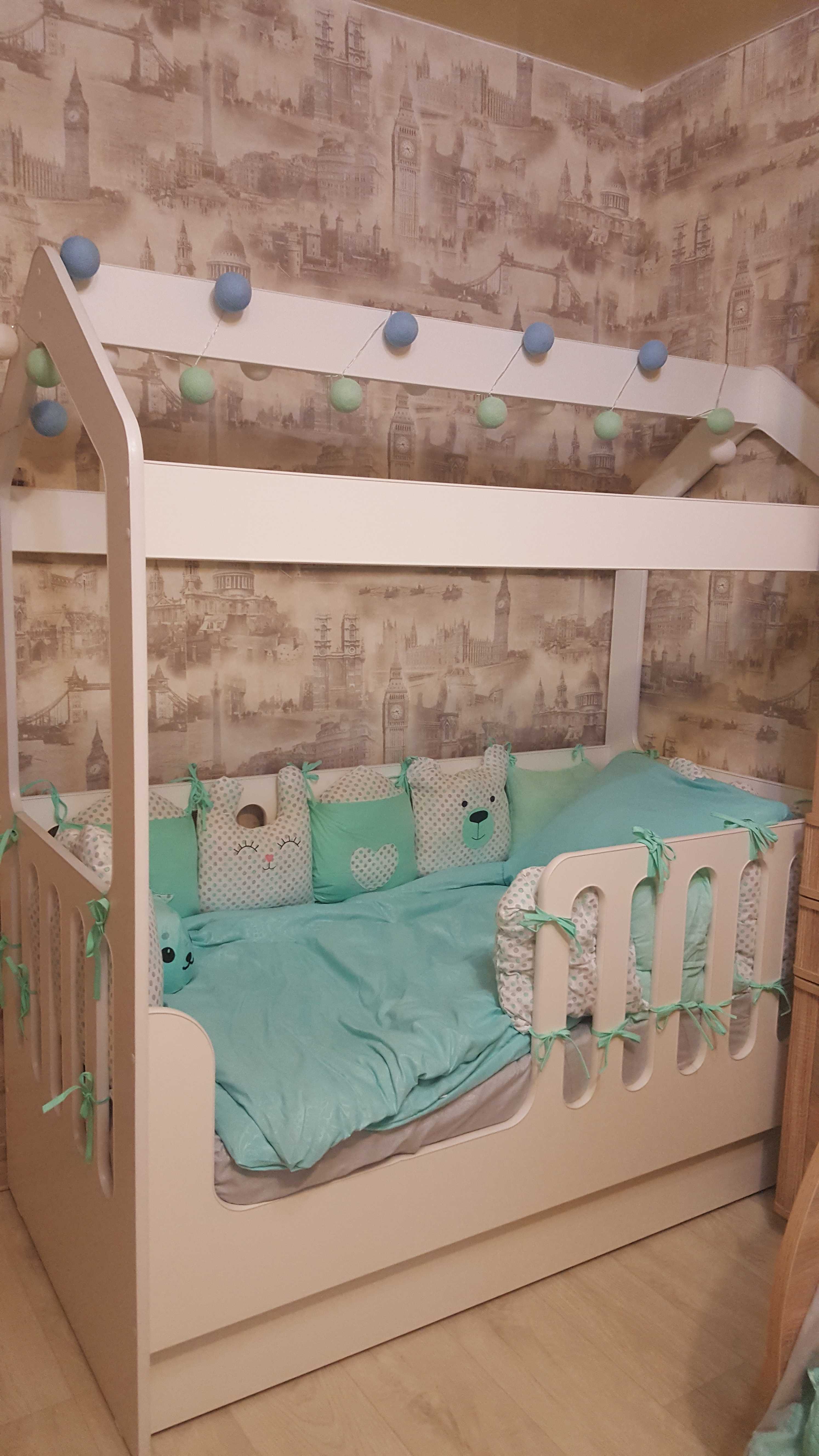 Фотография покупателя товара Детская кровать-домик с ящиком, белый, 800 × 1600 мм - Фото 2
