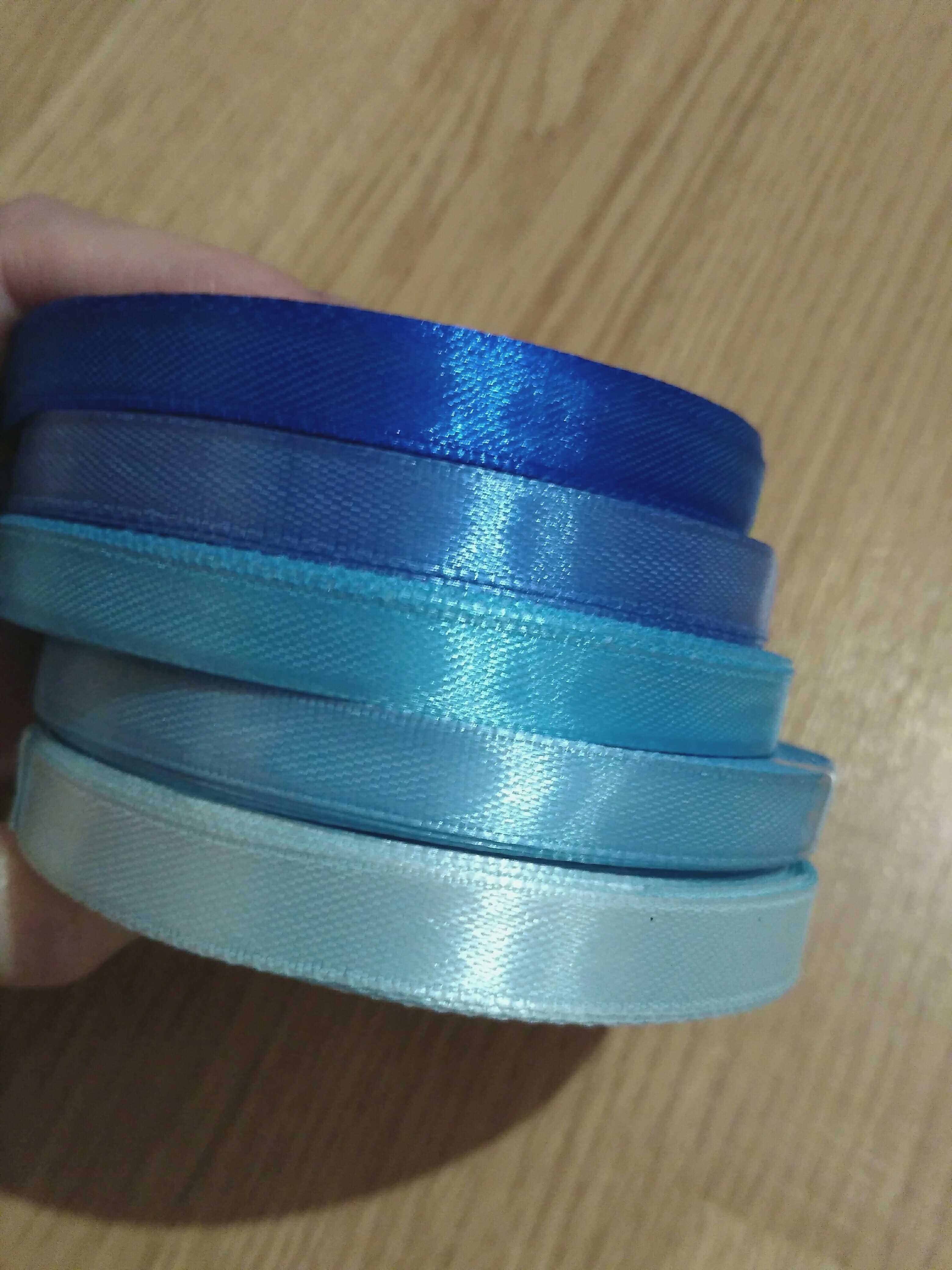 Фотография покупателя товара Набор атласных лент, 5 шт, размер 1 ленты: 10 мм × 23 ± 1 м, цвет синий спектр - Фото 1