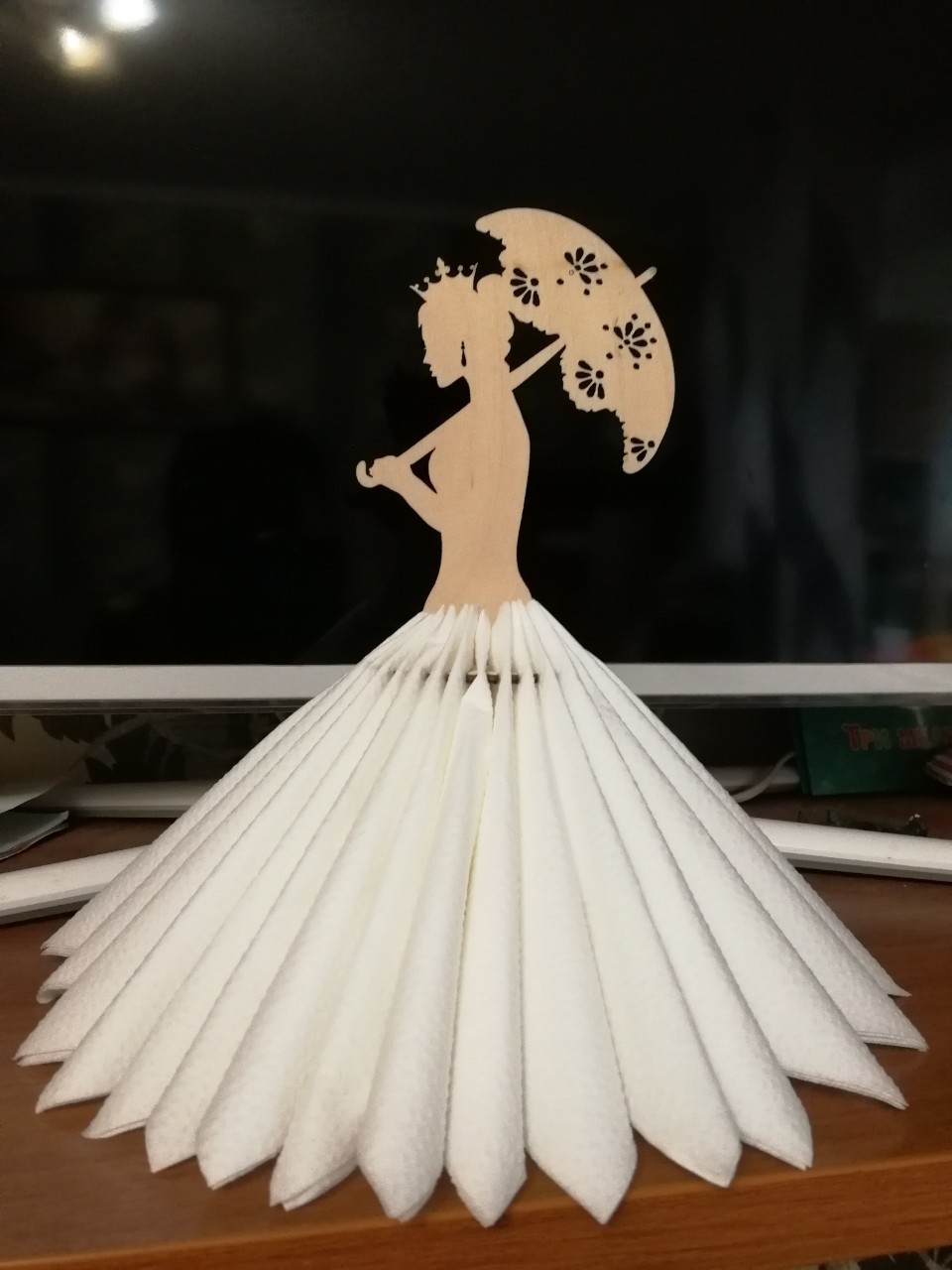 Фотография покупателя товара Салфетница «Дама с зонтиком», 26×15×0,3 см - Фото 12