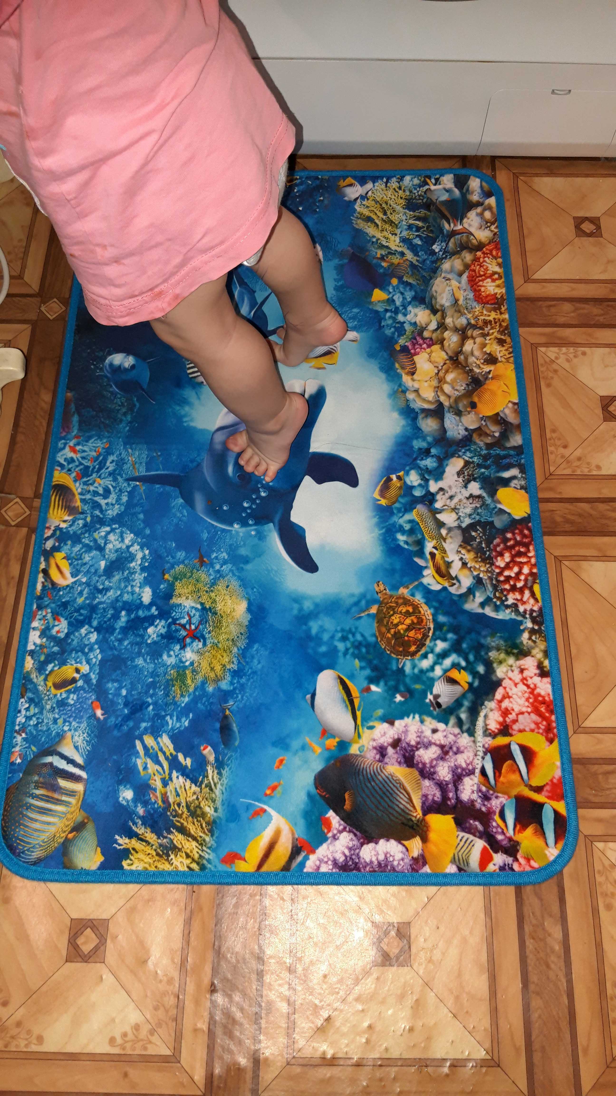 Фотография покупателя товара Коврик для ванны 50х80 см "Морской" - Фото 1