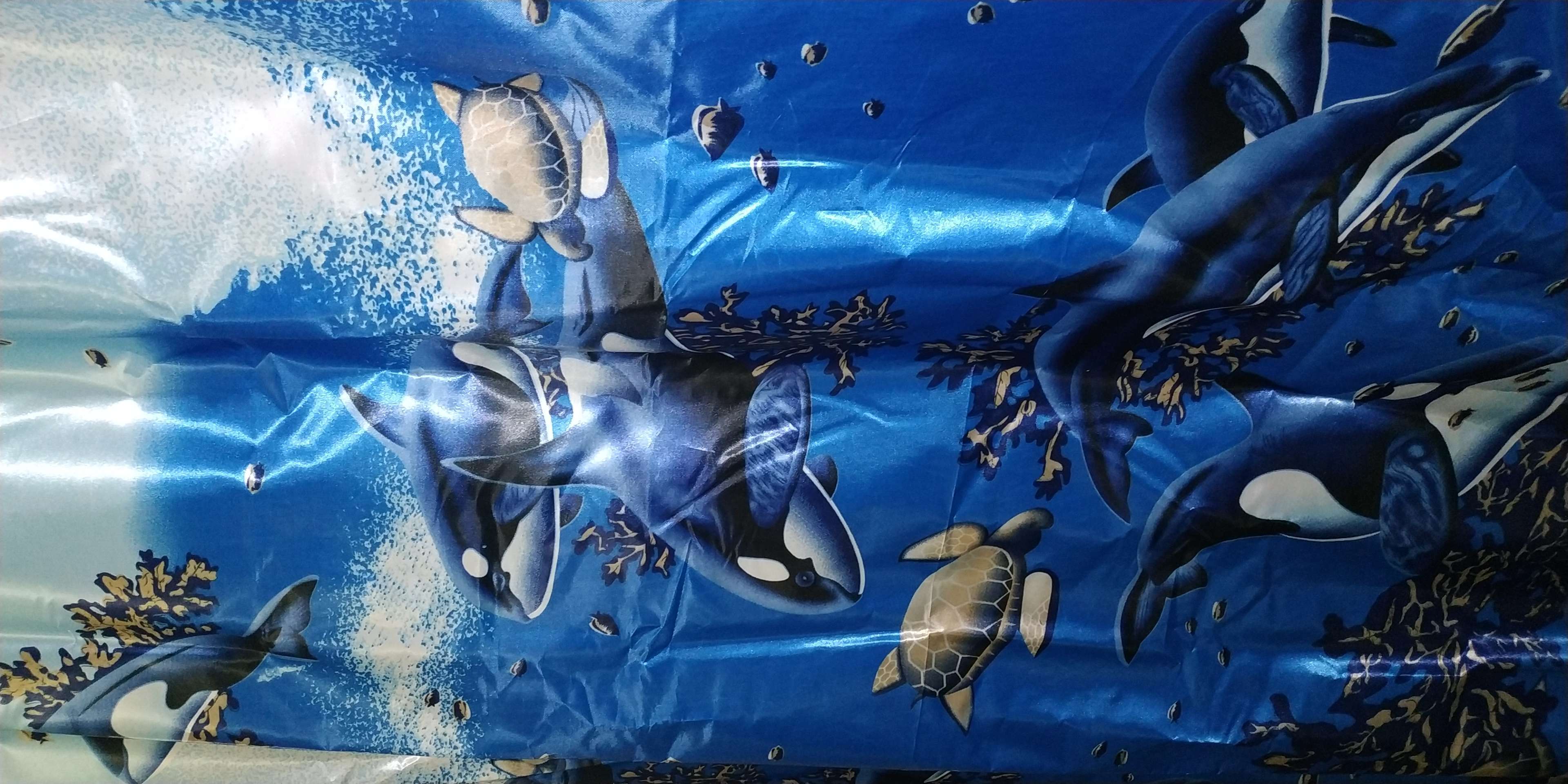 Фотография покупателя товара Штора для ванны Доляна «Морская», 180×170 см, полиэстер - Фото 9