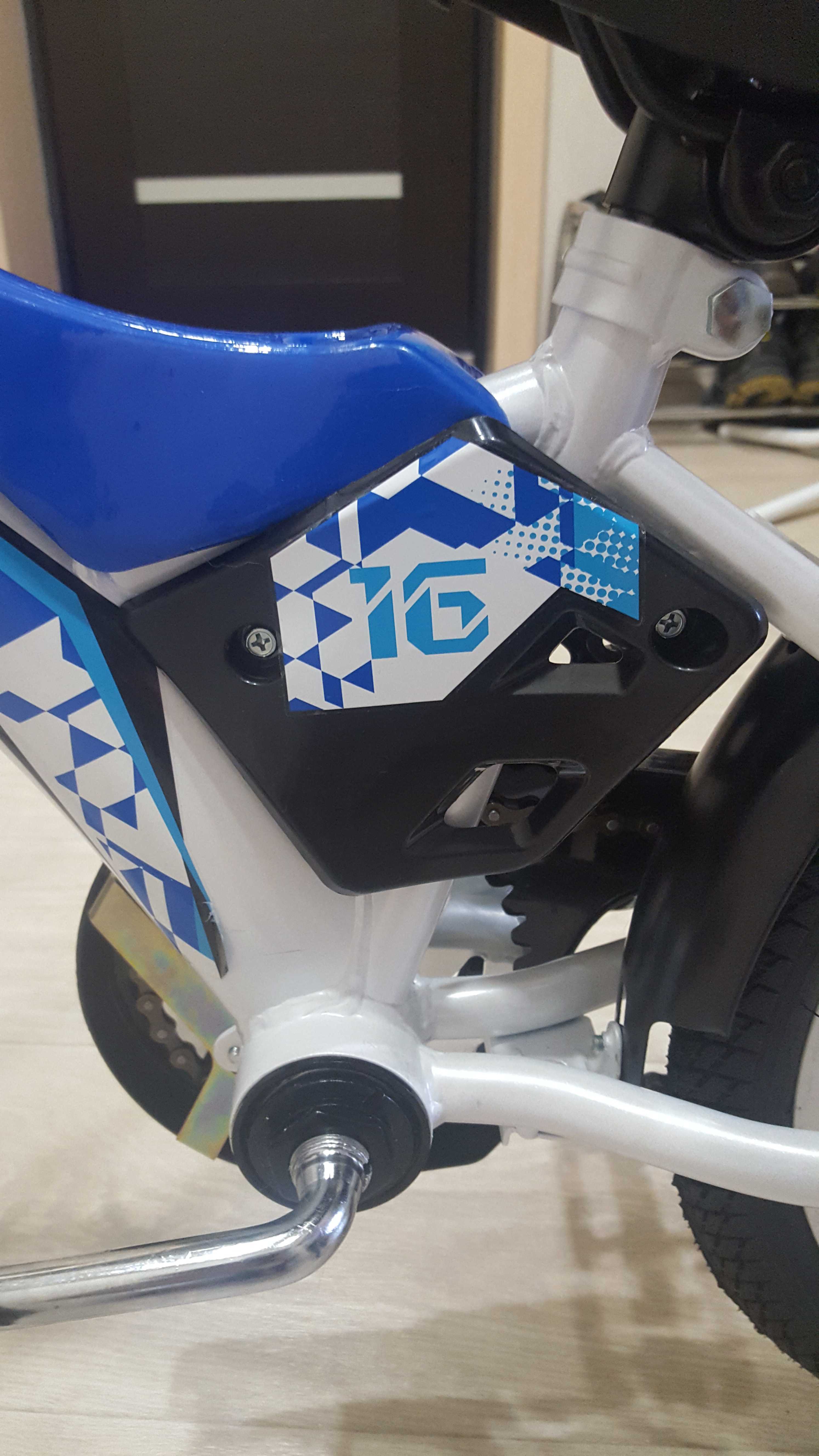 Фотография покупателя товара Велосипед 16" Stels Jet, Z010, цвет белый/синий
