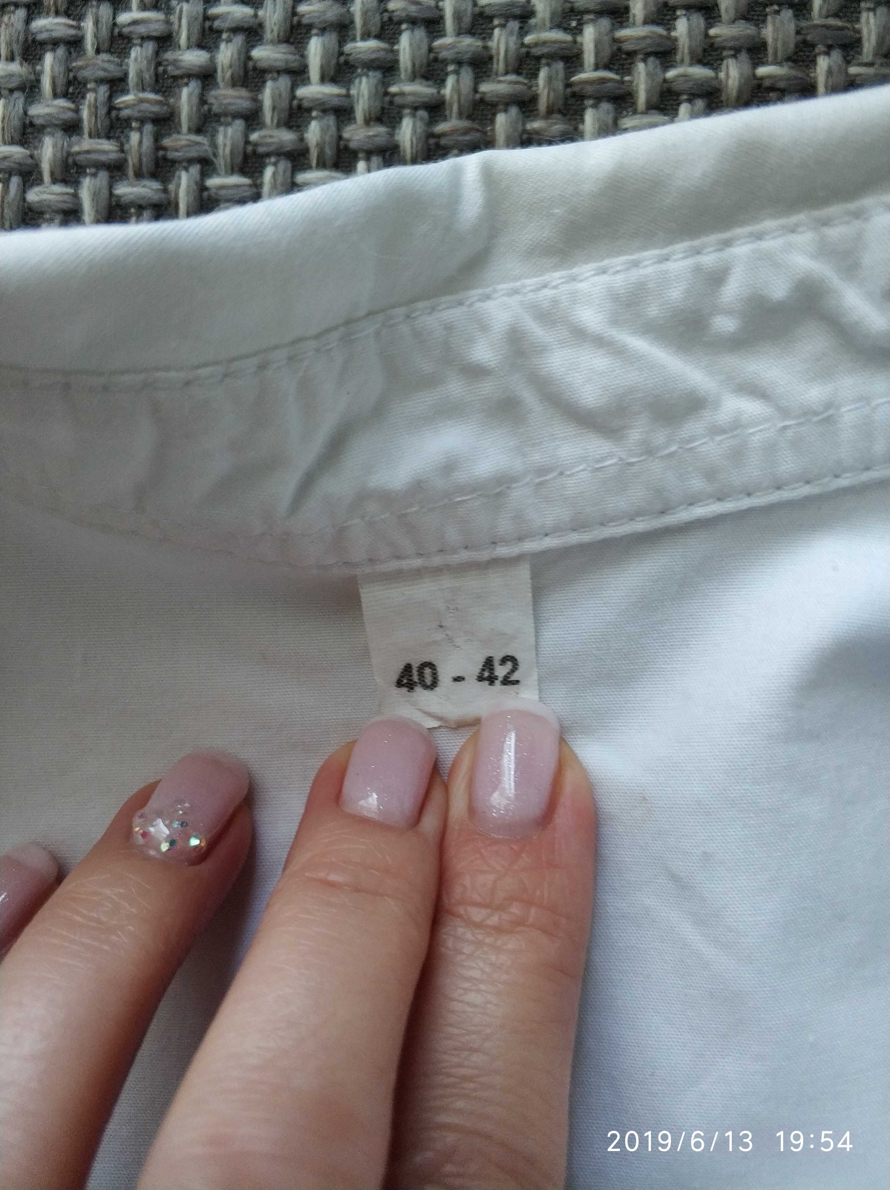 Фотография покупателя товара Рубашка женская трапеция, размер 40-42, белый, хлопок 100% - Фото 2