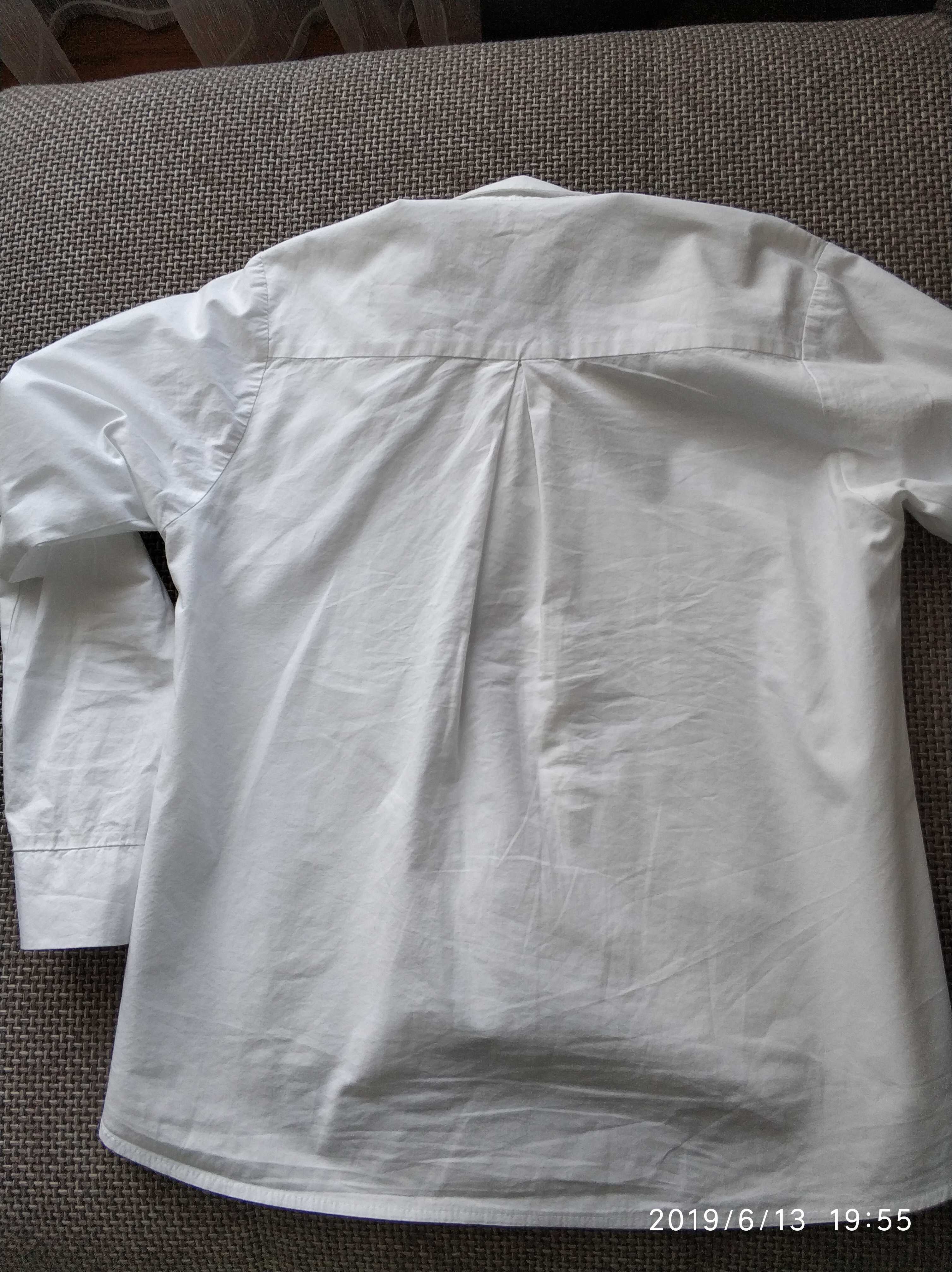 Фотография покупателя товара Рубашка женская трапеция, размер 40-42, белый, хлопок 100% - Фото 4