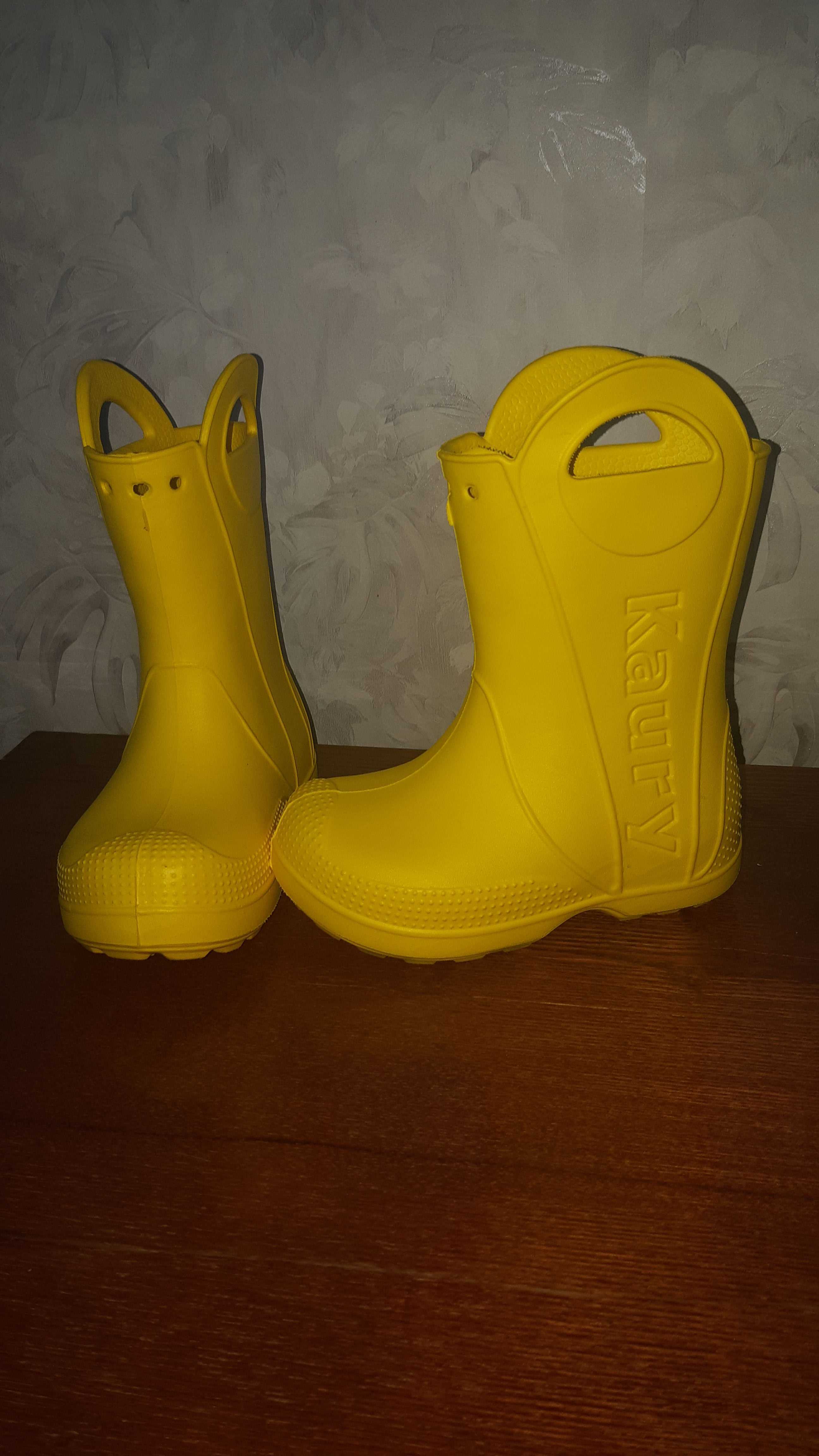 Фотография покупателя товара Сапоги резиновые детские, цвет жёлтый, размер 24-25 - Фото 10