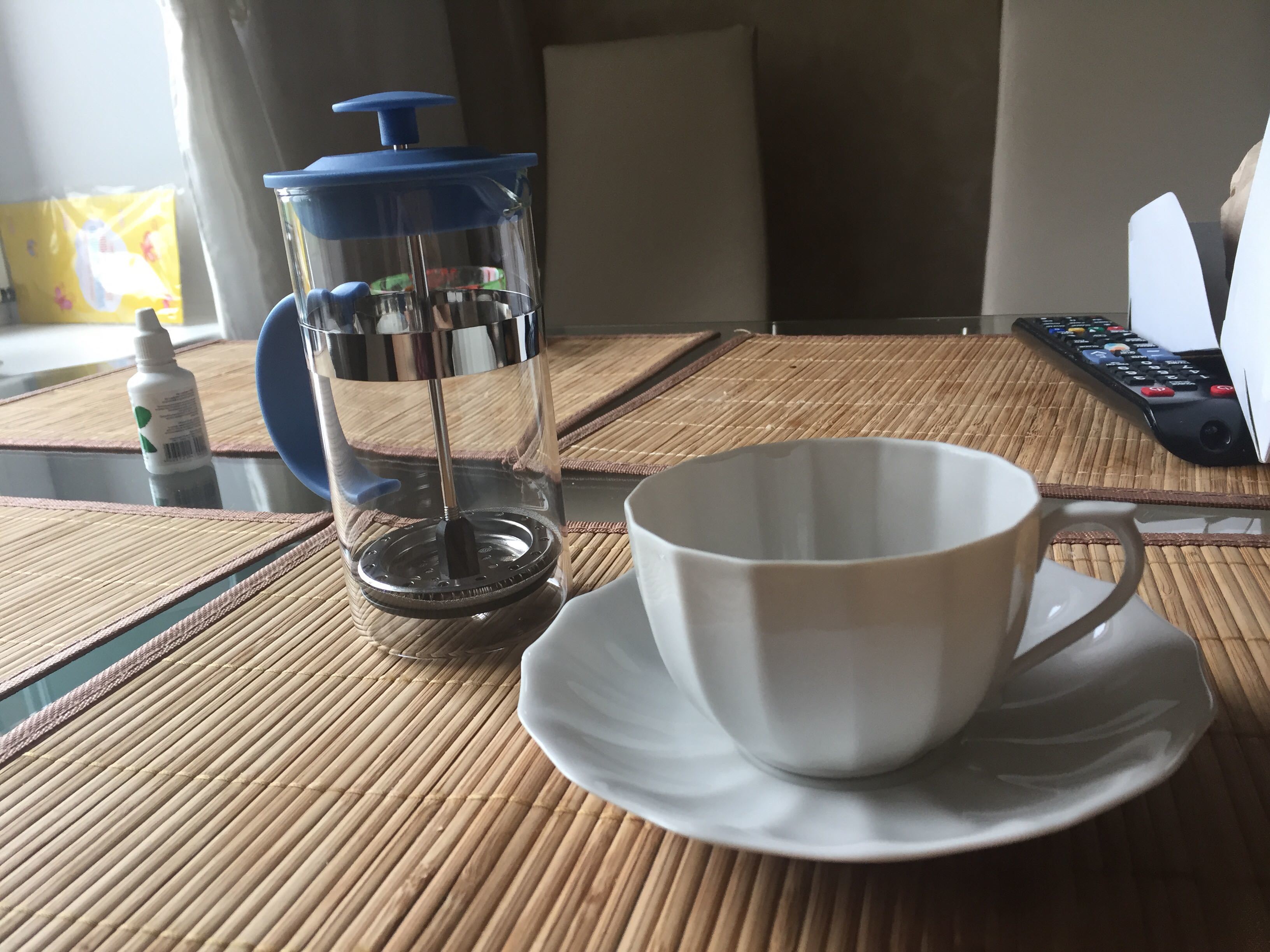 Фотография покупателя товара Чайник заварочный френч - пресс Доляна «Гарсон», 350 мл, стекло, цвет молочный