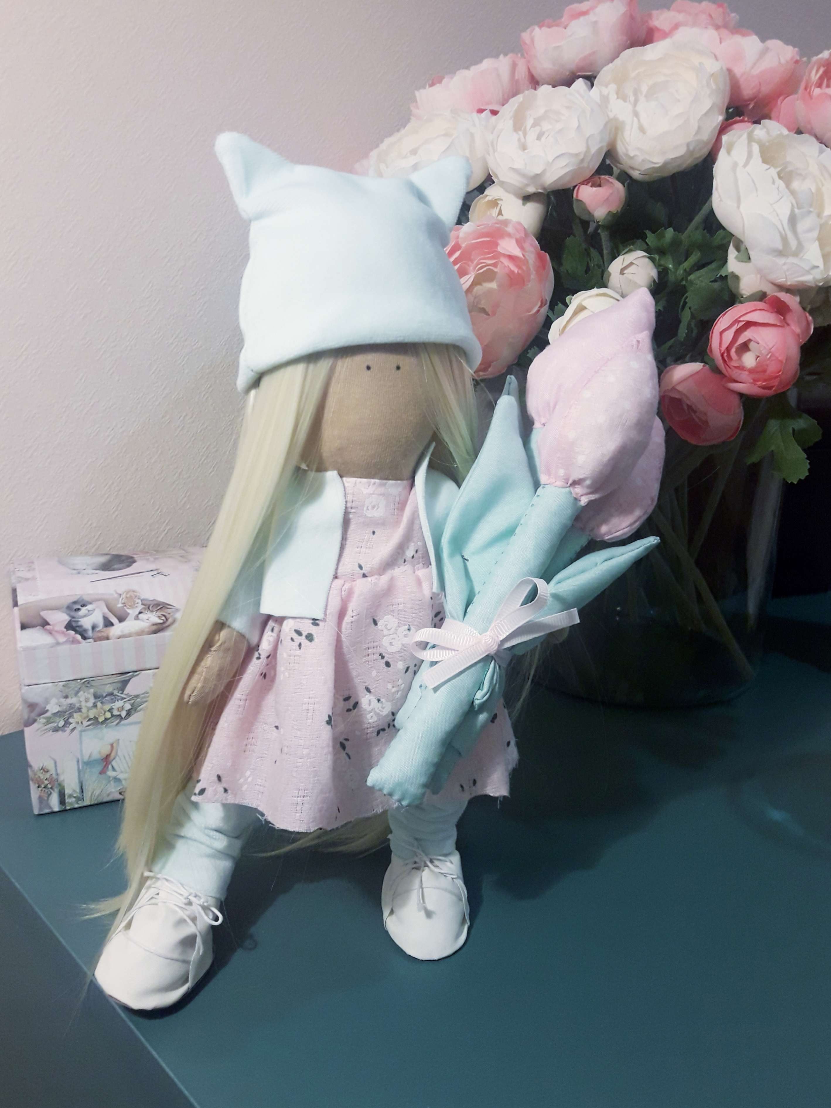 Фотография покупателя товара Набор для шитья. Интерьерная кукла «Марта», 30 см - Фото 5