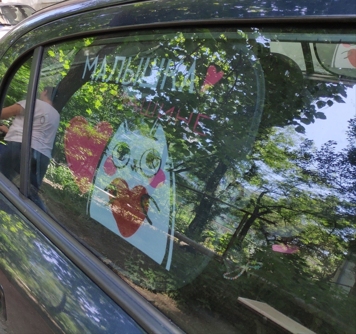 Фотография покупателя товара Шторки на боковое стекло "Малышка в машине", 2 шт