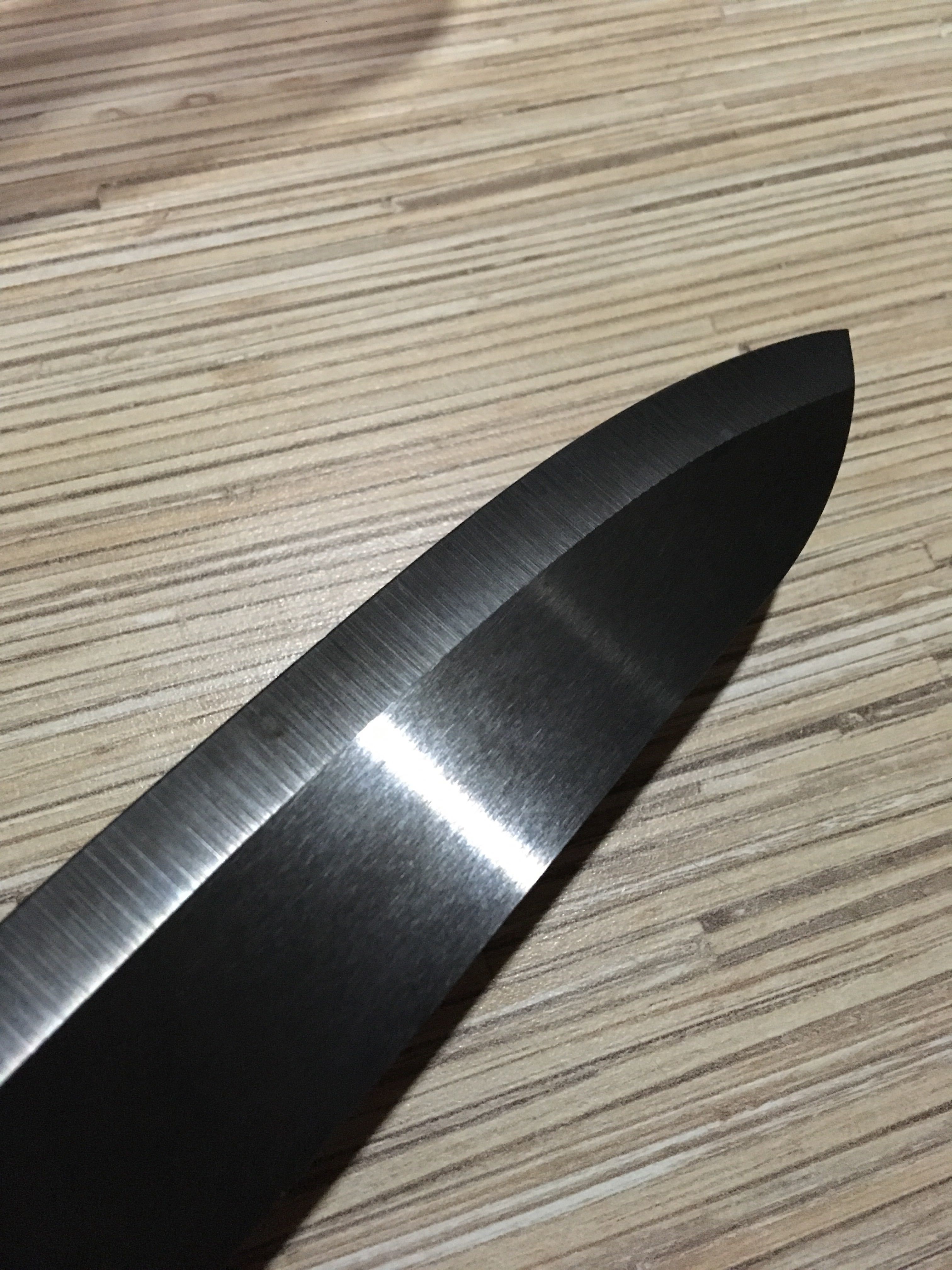 Фотография покупателя товара Нож кухонный керамический Magistro Black, лезвие 12,5 см, ручка soft-touch, цвет чёрный - Фото 2