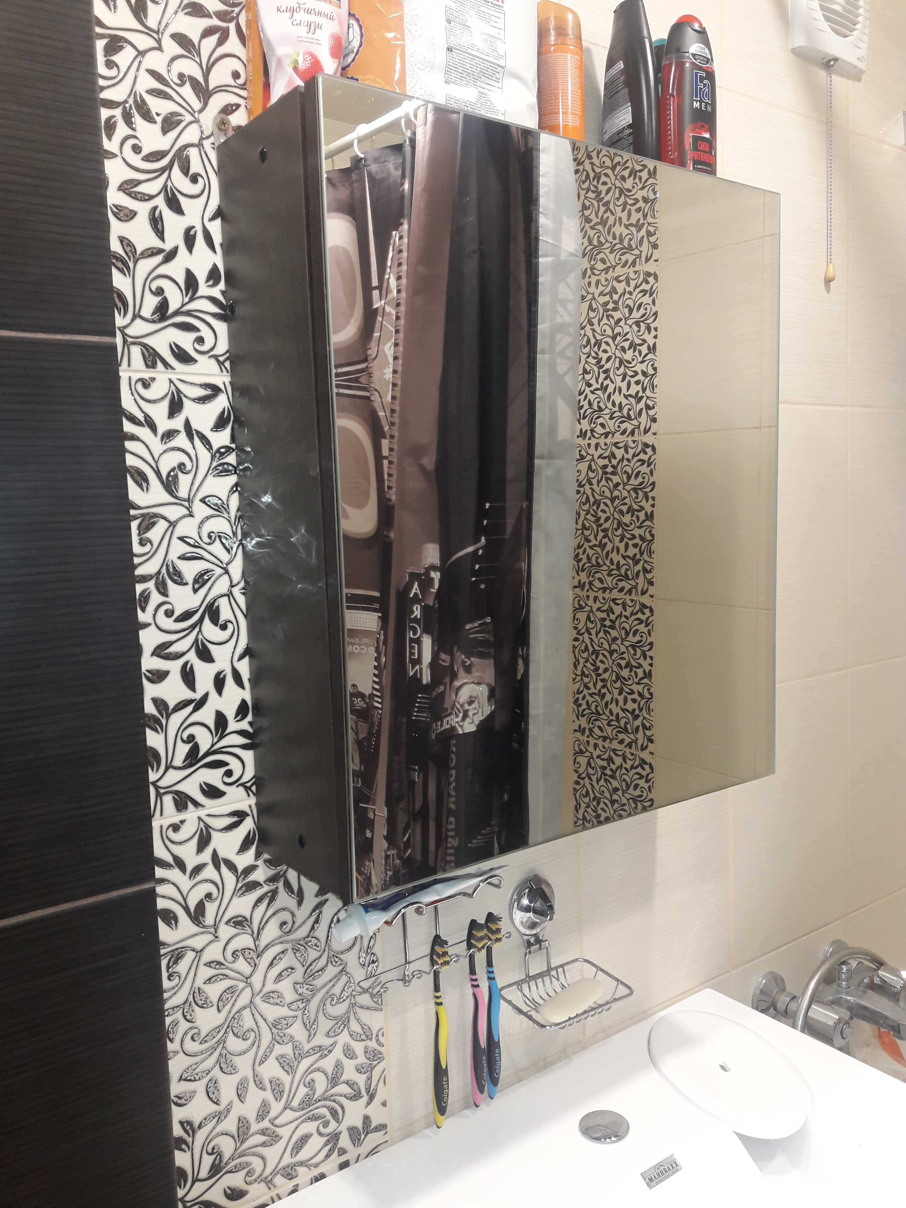 Фотография покупателя товара Зеркало-шкаф для ванной комнаты "Венге" 15,7 х 50 х 58 см