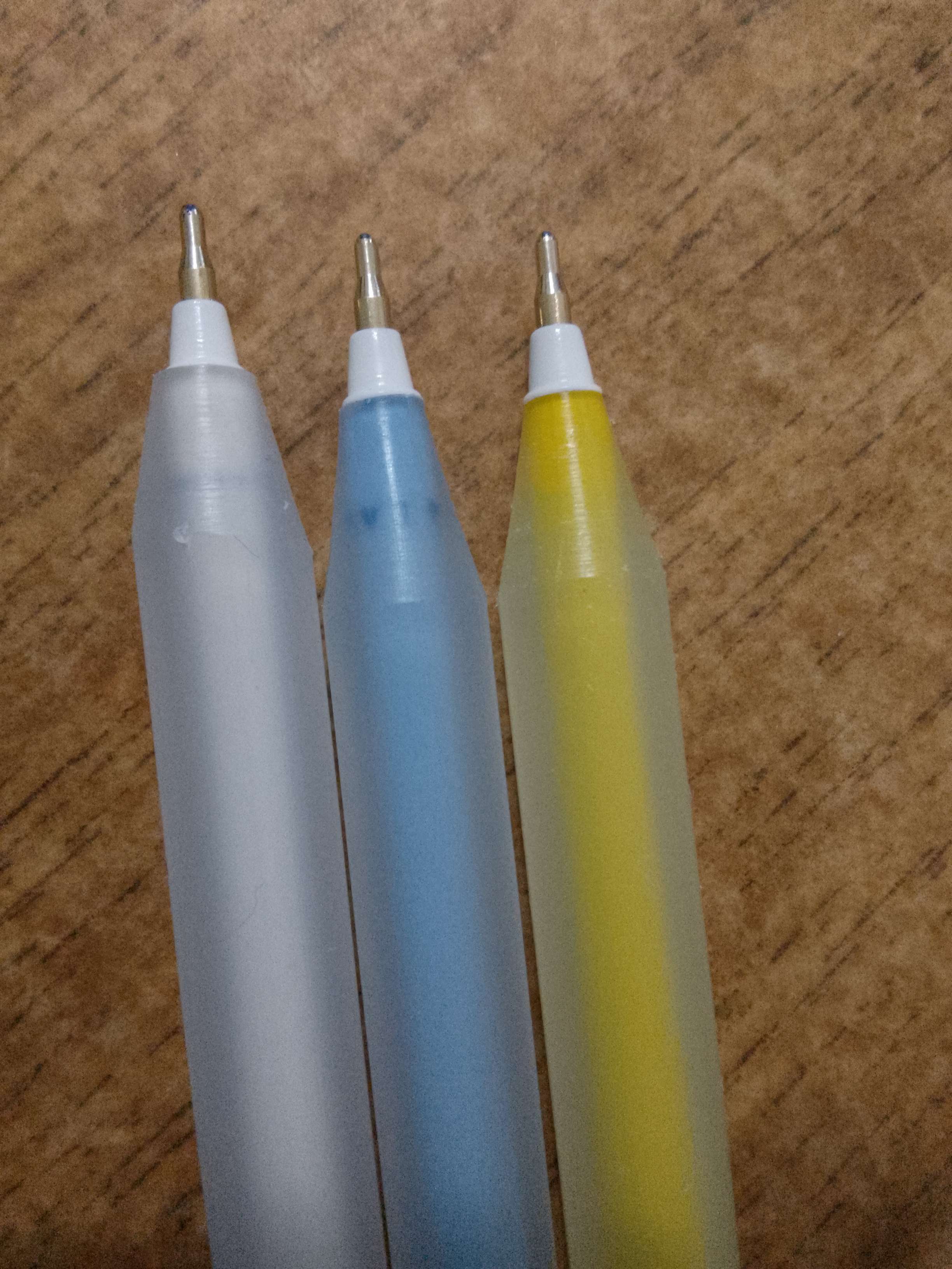 Фотография покупателя товара Ручка шариковая "ROUND" узел игольчатый 0.7 мм, бесстержневая, чернила синие премиум на масляной основе, МИКС - Фото 16