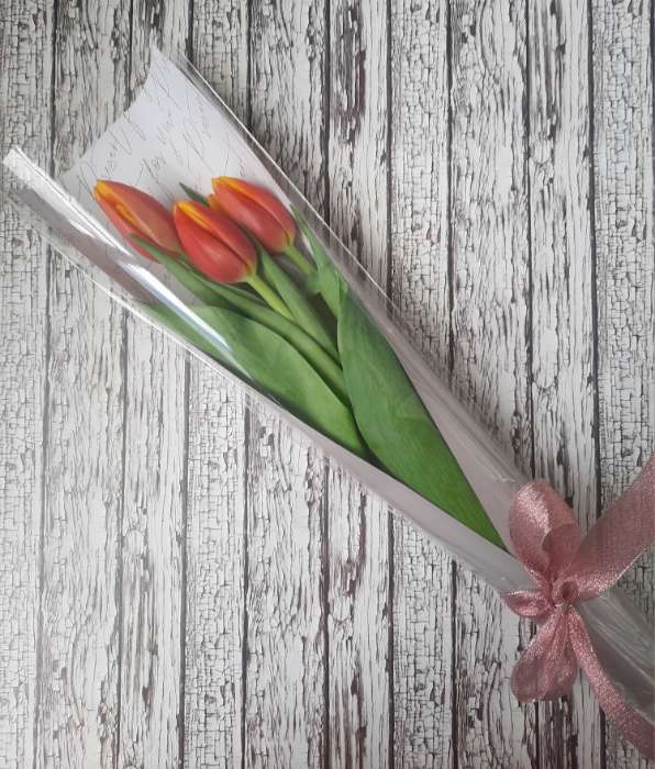 Фотография покупателя товара Пакет для цветов с вкладышем «Present for you», паттерн - Фото 1