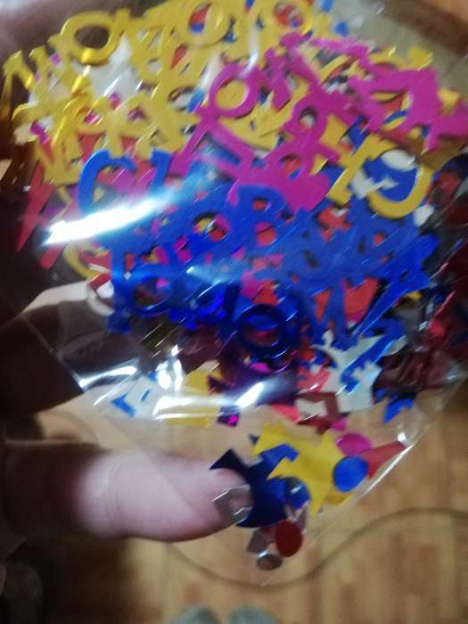 Фотография покупателя товара Новогодние конфетти «С Новым годом», снежинка, набор 3 шт.