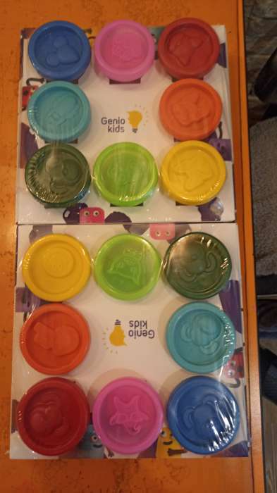 Фотография покупателя товара Набор детский для лепки «Тесто-пластилин», 8 цветов по 50 г - Фото 1