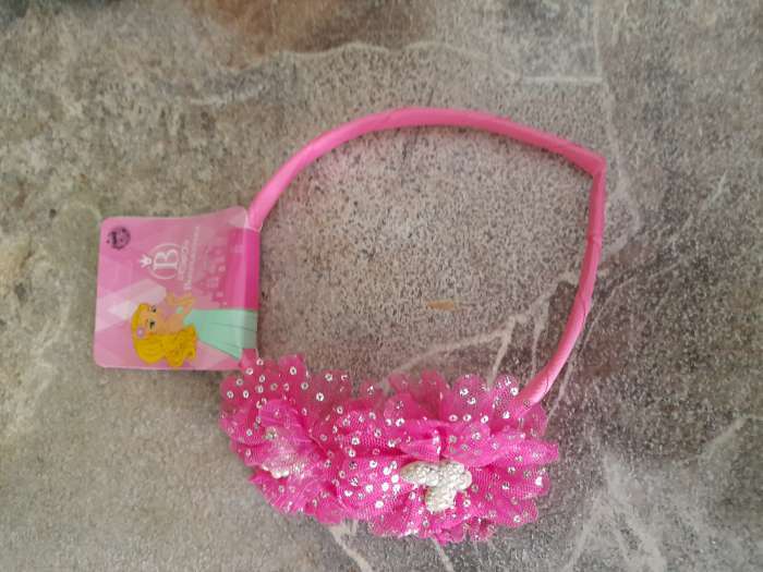 Фотография покупателя товара Ободок для волос "Алёнка" 0,5 см, бабочки, розовый - Фото 1