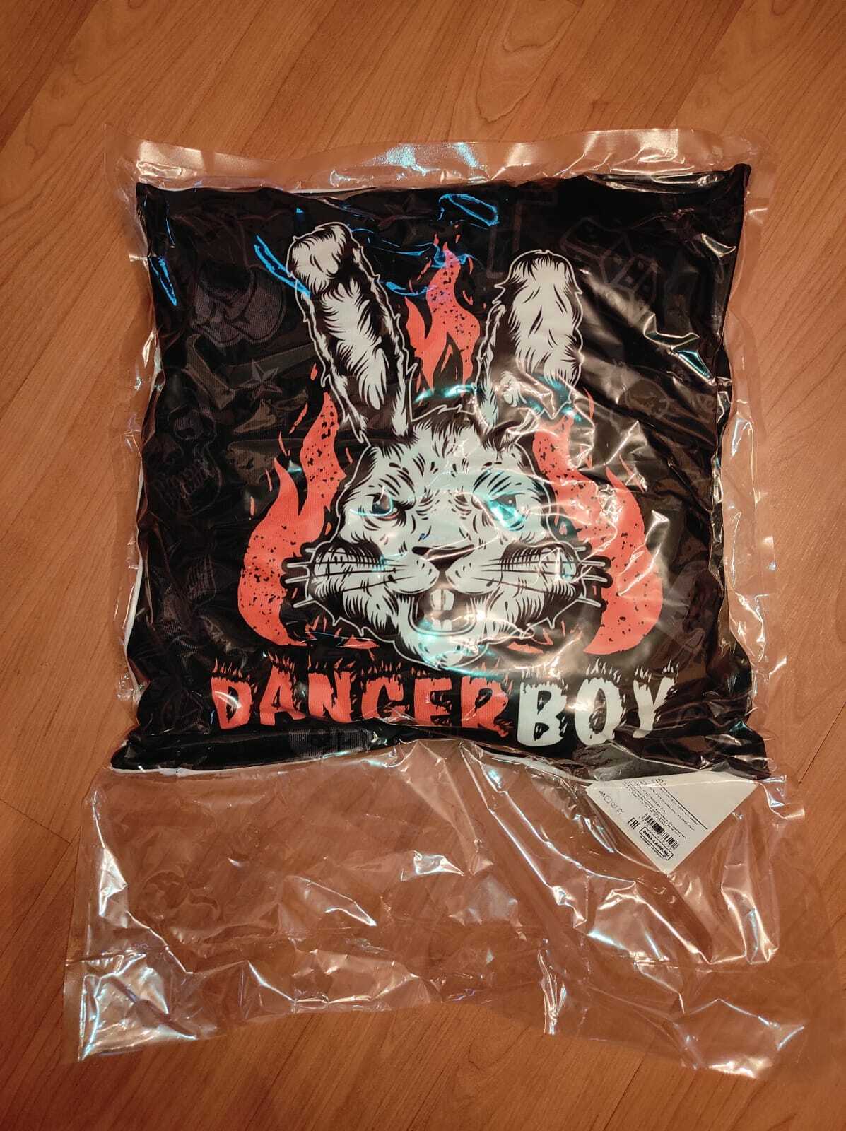 Фотография покупателя товара Подушка Этель "Danger Boy", 40*40 см, 100% п/э, велюр - Фото 3
