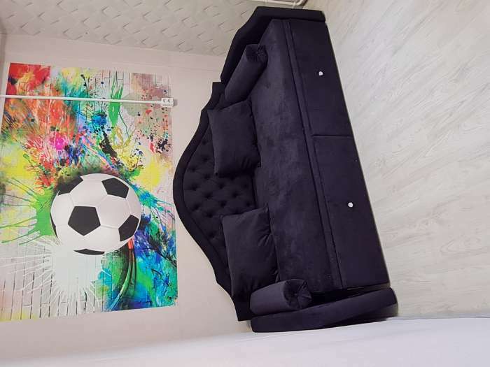 Фотография покупателя товара Прямой детский диван «Сойер», механизм выкатной, микровельвет, цвет бежевый - Фото 1