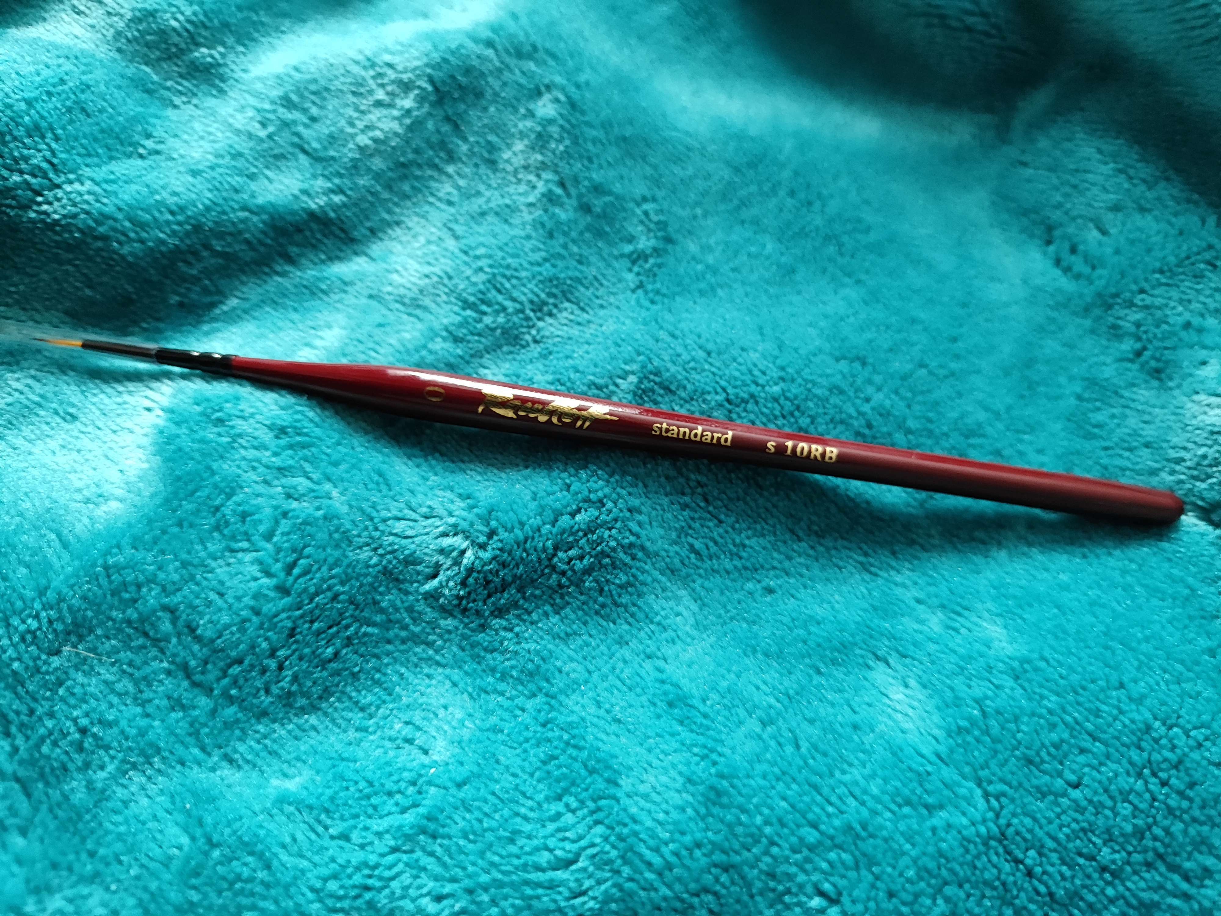 Фотография покупателя товара Кисть Лайнер Синтетика Roubloff Хобби s10RB №0, короткий волос короткая ручка покрыта лаком, красный - Фото 1