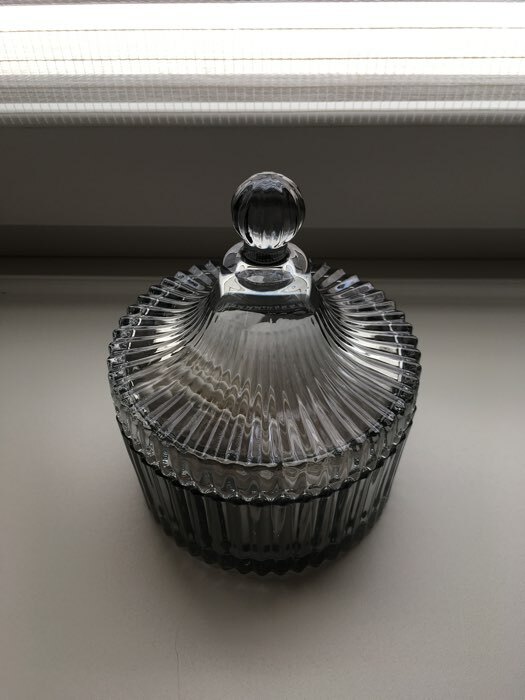 Фотография покупателя товара Сахарница стеклянная Доляна «Царская», 250 мл, 10,5×13 см, цвет серый - Фото 6