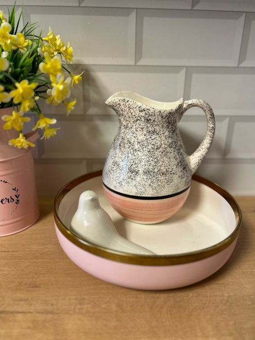 Фотография покупателя товара Набор посуды "Персия", керамика, розовый, кувшин 1.5 л, кружка 350 мл, 3 предмета, 1 сорт, Иран - Фото 3