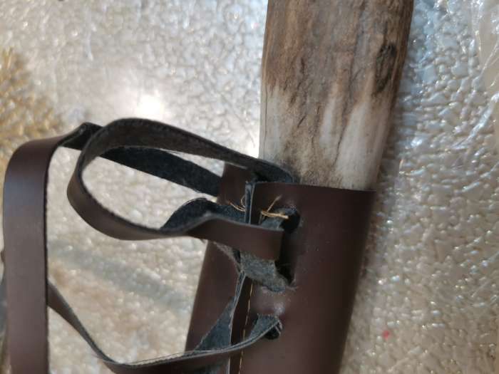 Фотография покупателя товара Нож Пчак Шархон - Большой, косуля, широкая рукоять, гарда олово гравировка. ШХ-15 (17-19 см) - Фото 2