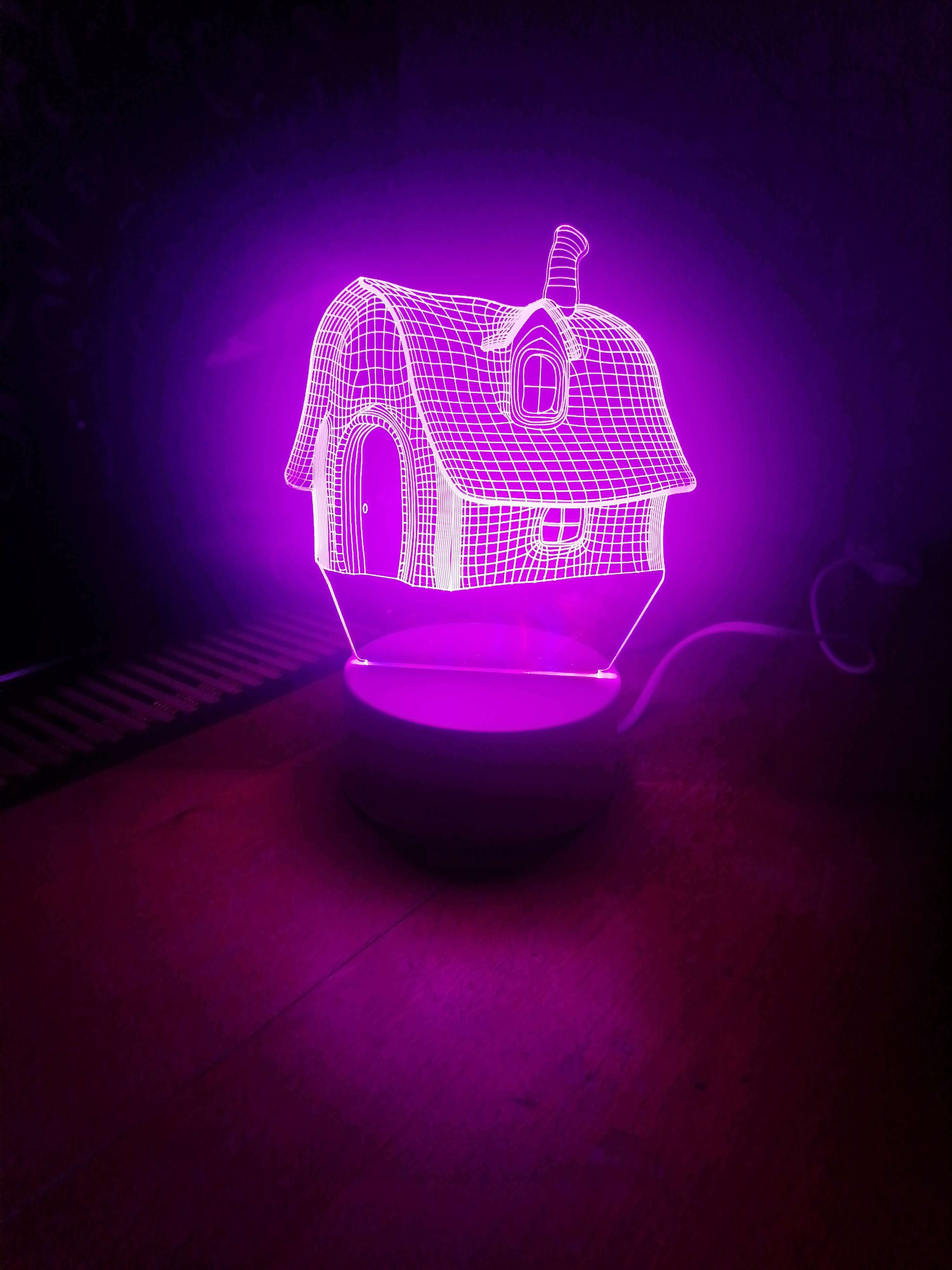 Фотография покупателя товара Светильник "Уютный дом" LED RGB от сети RISALUX - Фото 1