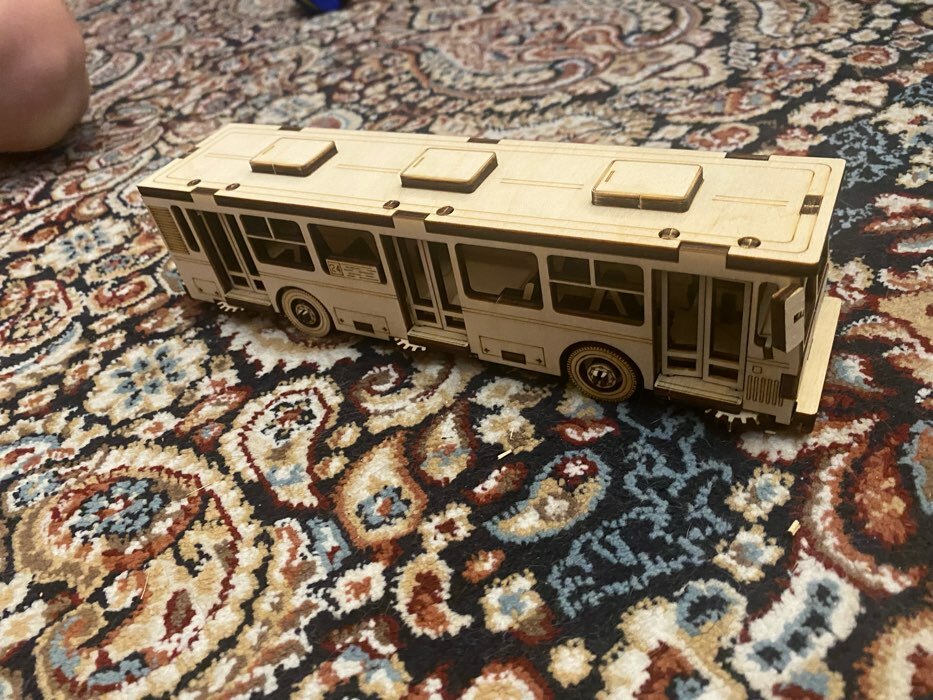 Фотография покупателя товара Cборная модель «Автобус» 75 детали - Фото 1