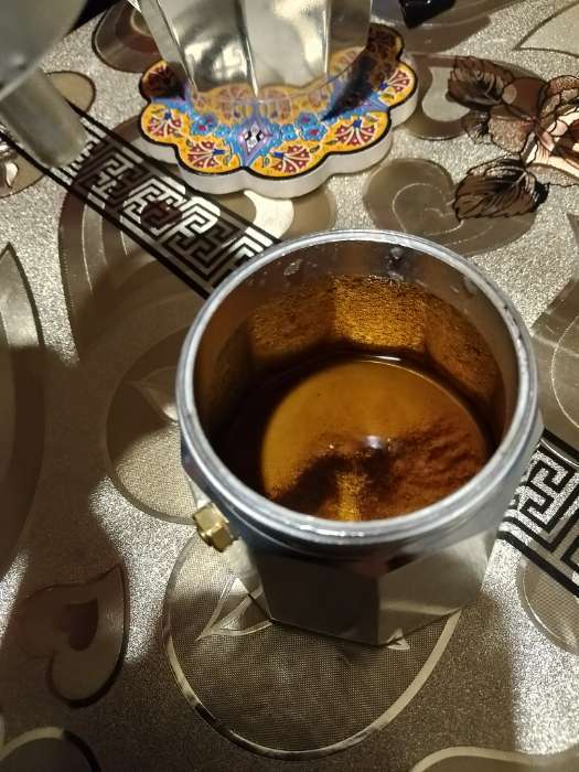 Фотография покупателя товара Кофеварка гейзерная Доляна Alum, на 3 чашки, 150 мл - Фото 8