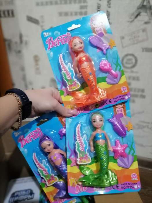 Фотография покупателя товара Кукла сказочная «Русалочка» с аксессуарами, МИКС - Фото 3