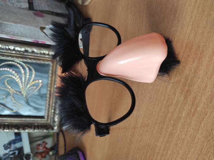 Фотография покупателя товара Карнавальные очки-маска, брови, большой нос, 17 × 4 × 19 см, МИКС - Фото 1