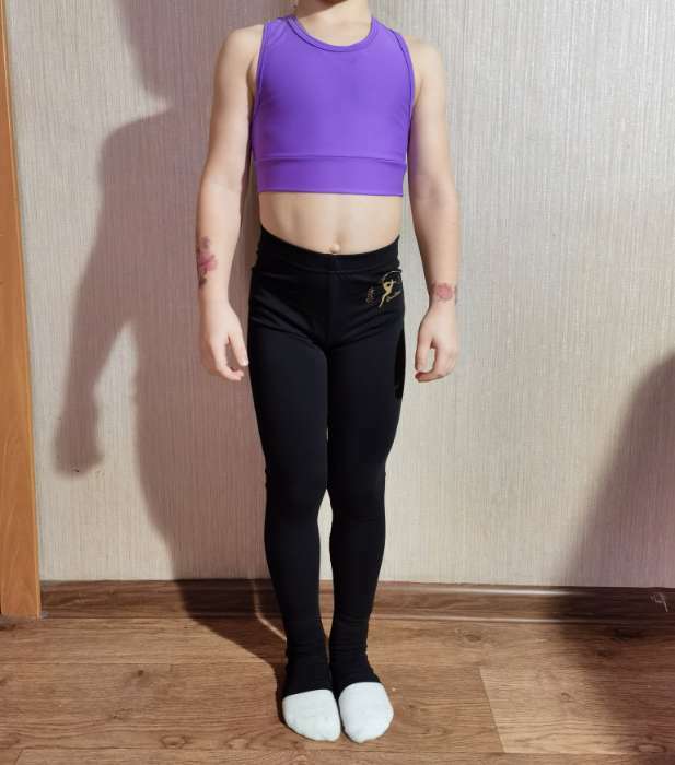 Фотография покупателя товара Топ-борцовка для гимнастики и танцев Grace Dance, р. 36, цвет фиолетовый - Фото 3