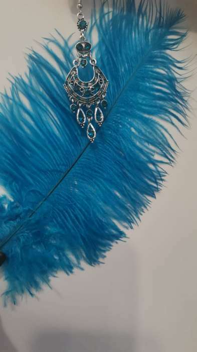 Фотография покупателя товара Перо страуса 200-250 мм, т.сиреневый - Фото 5