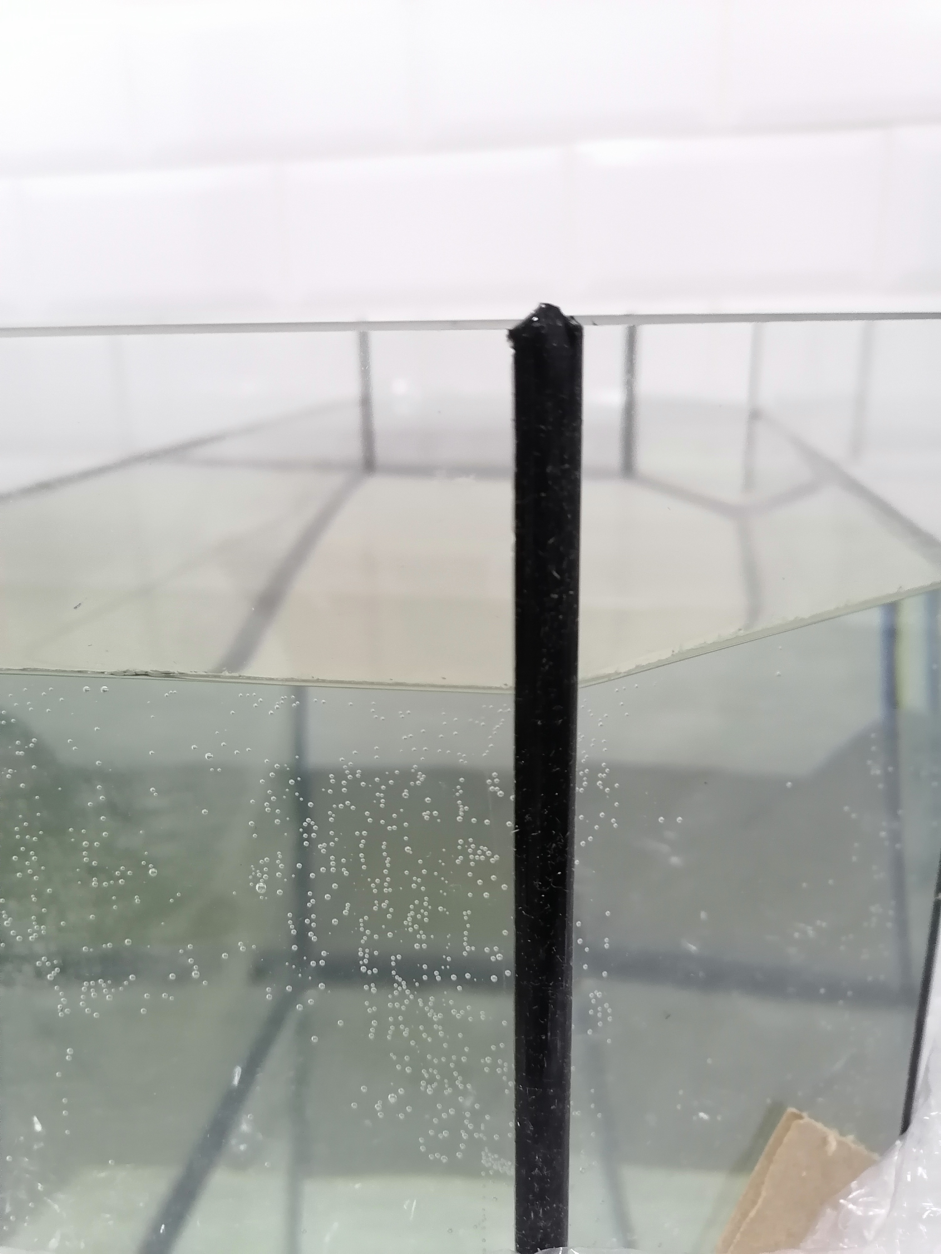Фотография покупателя товара Аквариум панорамный с крышкой, 40 литров, 51 х 23 х 34/39 см, вишня - Фото 7