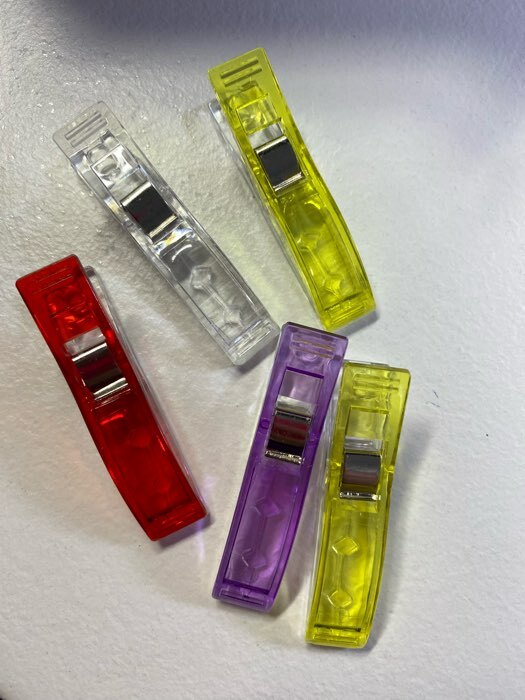 Фотография покупателя товара Зажимы для кроя, 5.5 см, 5 шт., разноцветные - Фото 1