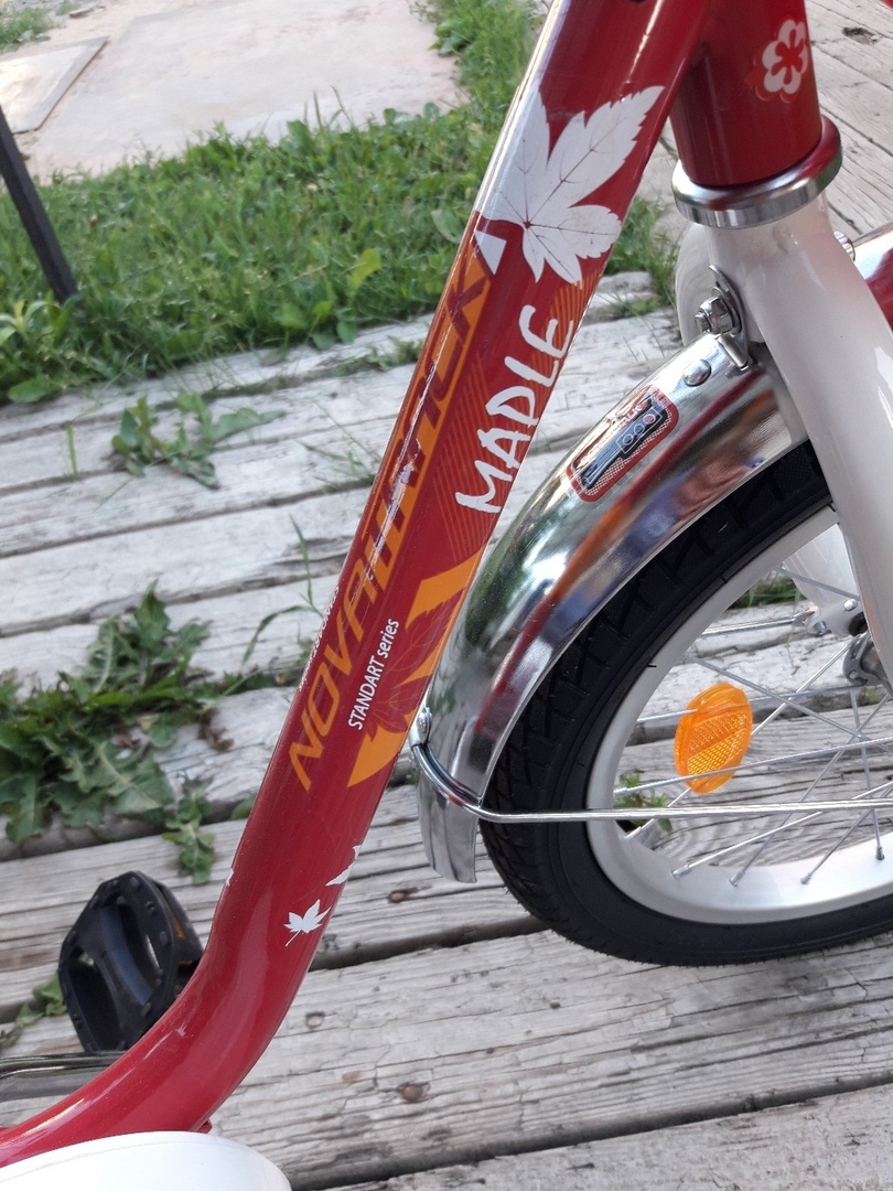 Фотография покупателя товара Велосипед 16" Novatrack Maple, 2019, цвет красный - Фото 2