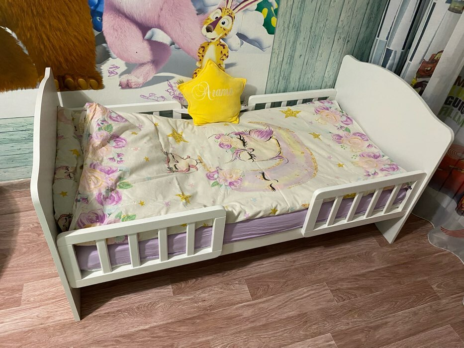 Фотография покупателя товара Кровать детская Классика, спальное место 1400х700, цвет белый - Фото 20
