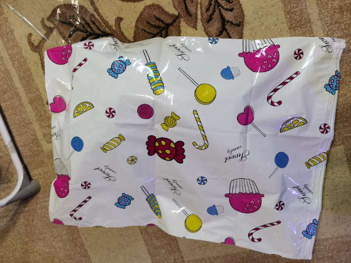 Фотография покупателя товара Вакуумный пакет для хранения вещей «Сладости», 60×80 см, с рисунком