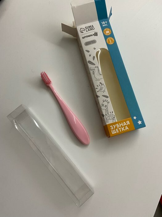 Фотография покупателя товара Детская зубная щетка с мягкой щетиной, нейлон, цвет бирюзовый - Фото 1