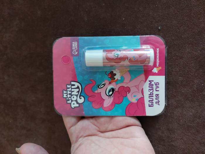 Фотография покупателя товара Бальзам для губ детский, 4 грамма, с ароматом мороженого "Пинки Пай" My Little Pony - Фото 2