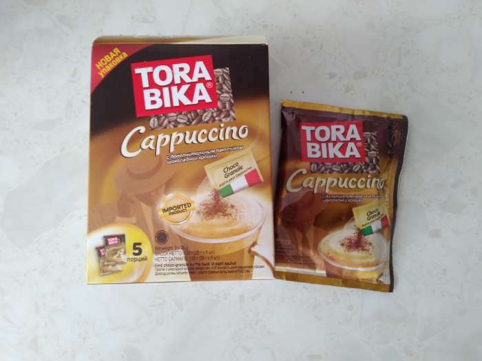 Фотография покупателя товара Быстрорастворимый капучино ToraBika с шоколадной крошкой  (25 г х 5шт) - Фото 1