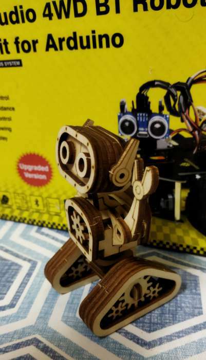 Фотография покупателя товара Конструктор деревянный «Робот», 29 деталей
