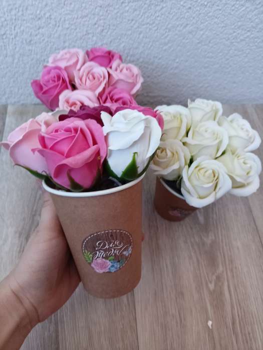 Фотография покупателя товара Стакан для цветов «Цветы», 350 мл