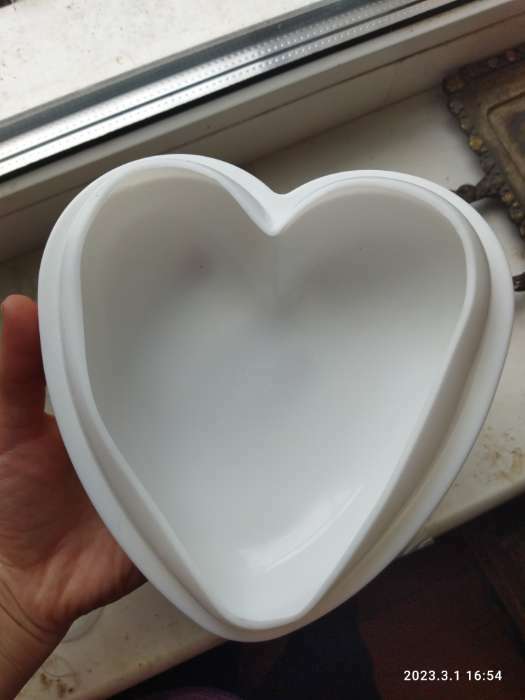 Фотография покупателя товара Форма для выпечки и муссовых десертов KONFINETTA «Сердце», силикон, 26×26×6 см, цвет белый - Фото 15